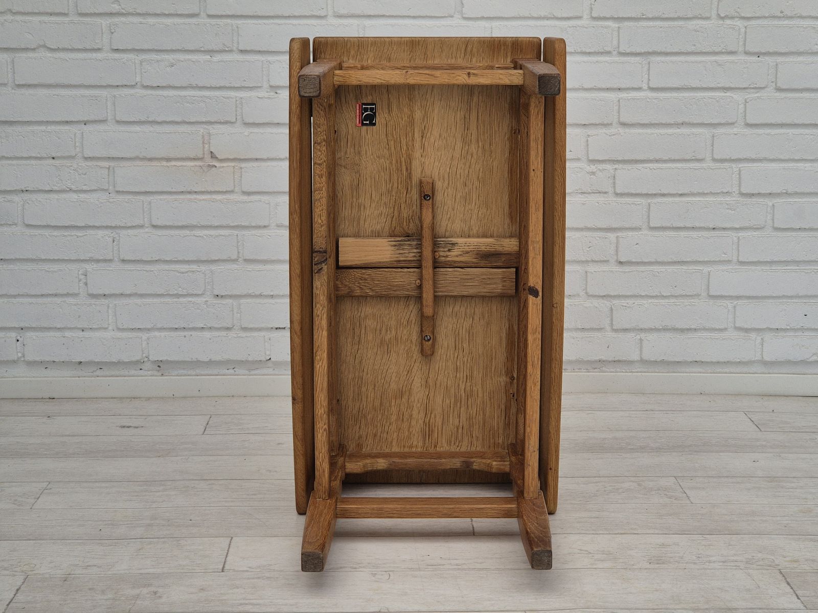 photo buy 1970s, Danish Design By Henning Kjærnulf For Eg Kvalitetsmøbel, Foldable Table, Oak.