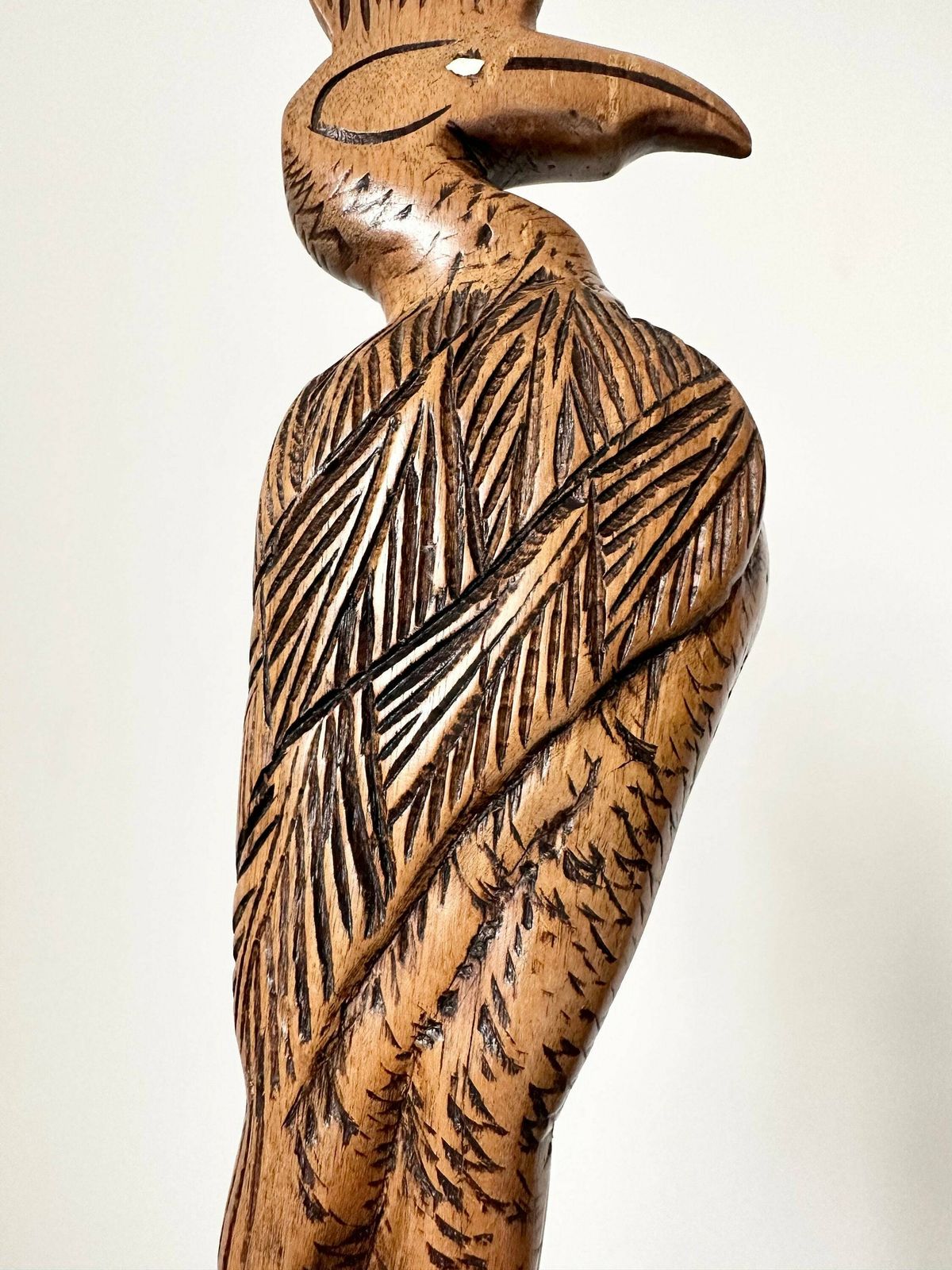 Pair Of Wood Birds, Hand Carved Birds photo Art