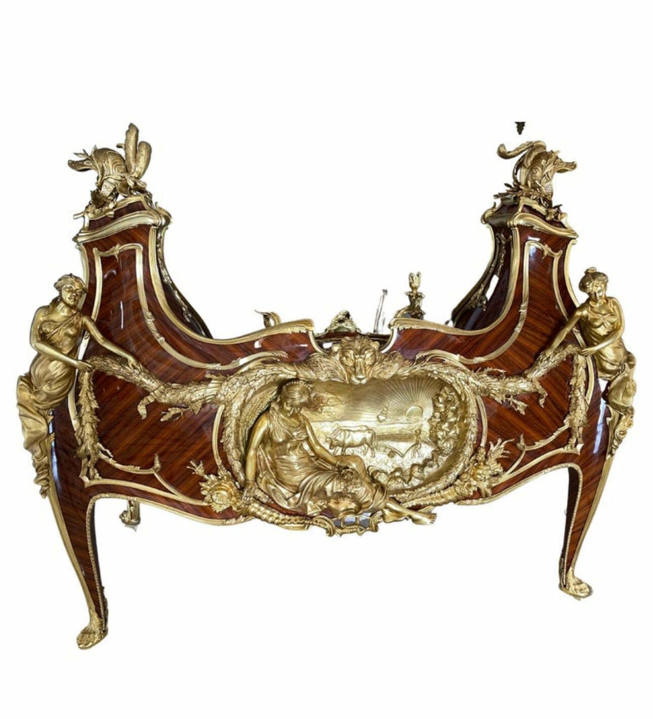 Extremely Rare, Linke, Louis XV Desk, 500kgs Of Bronze, 1 Of A Kind