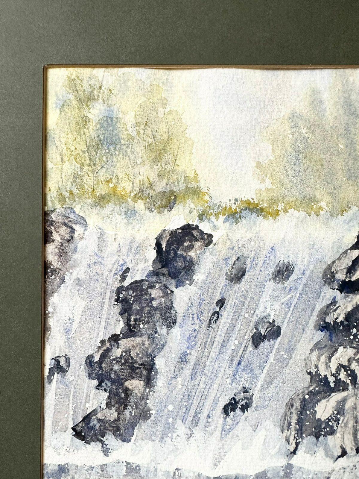 Original Watercolour Painting, Unframed Landscape, Unframed Painting photo furniture
