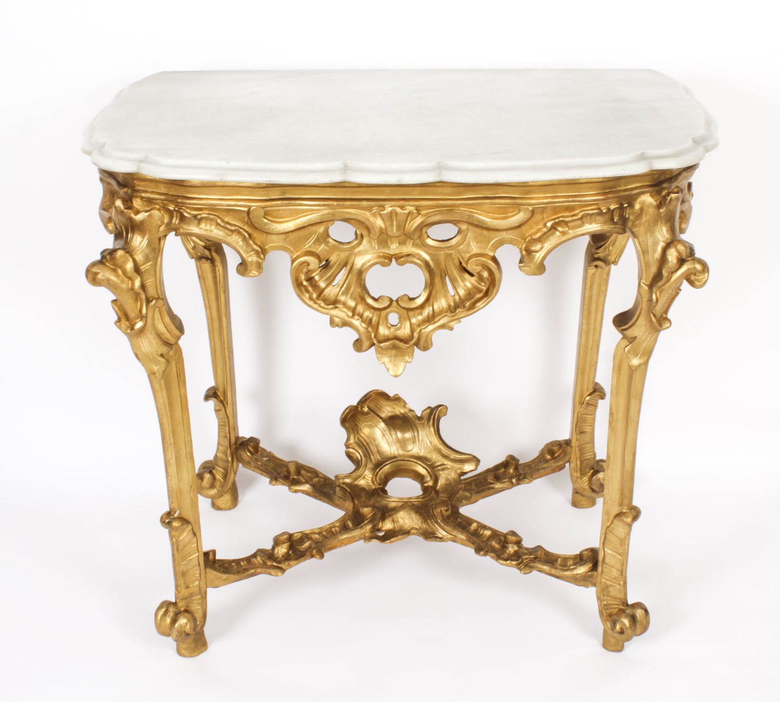 French Rococo Carved Giltwood Console Pier C1770 18th C photo furniture