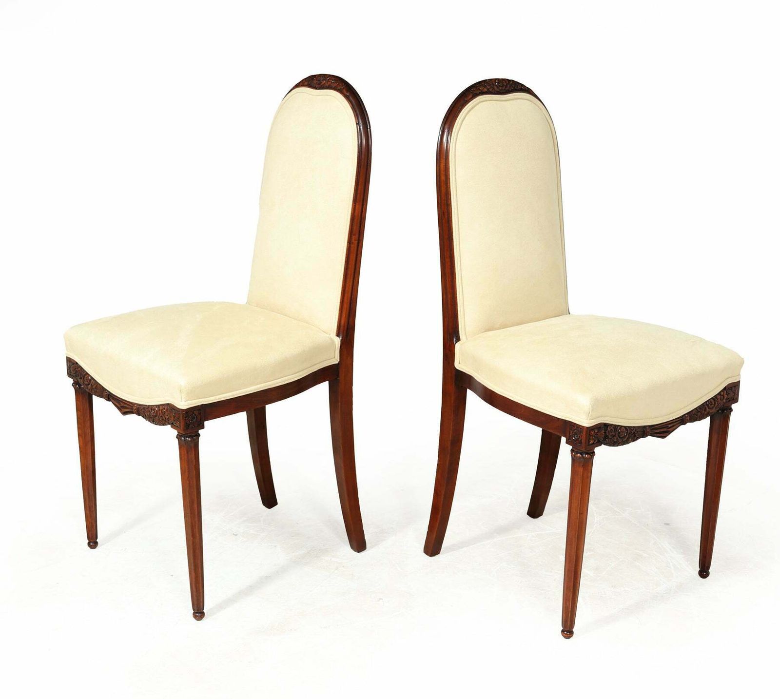 Pair Of French Art Deco Side Chairs By Paul Follot photo furniture