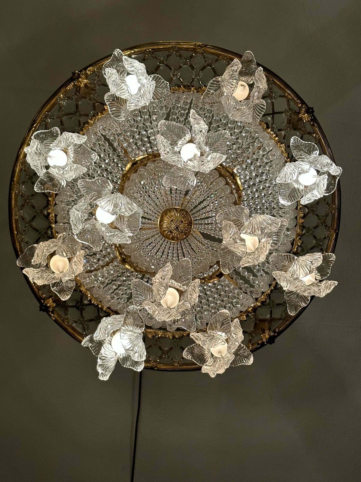 Stunning, Bronze And Crystal, Art Deco French Chandelier (Pair Available) photo furniture