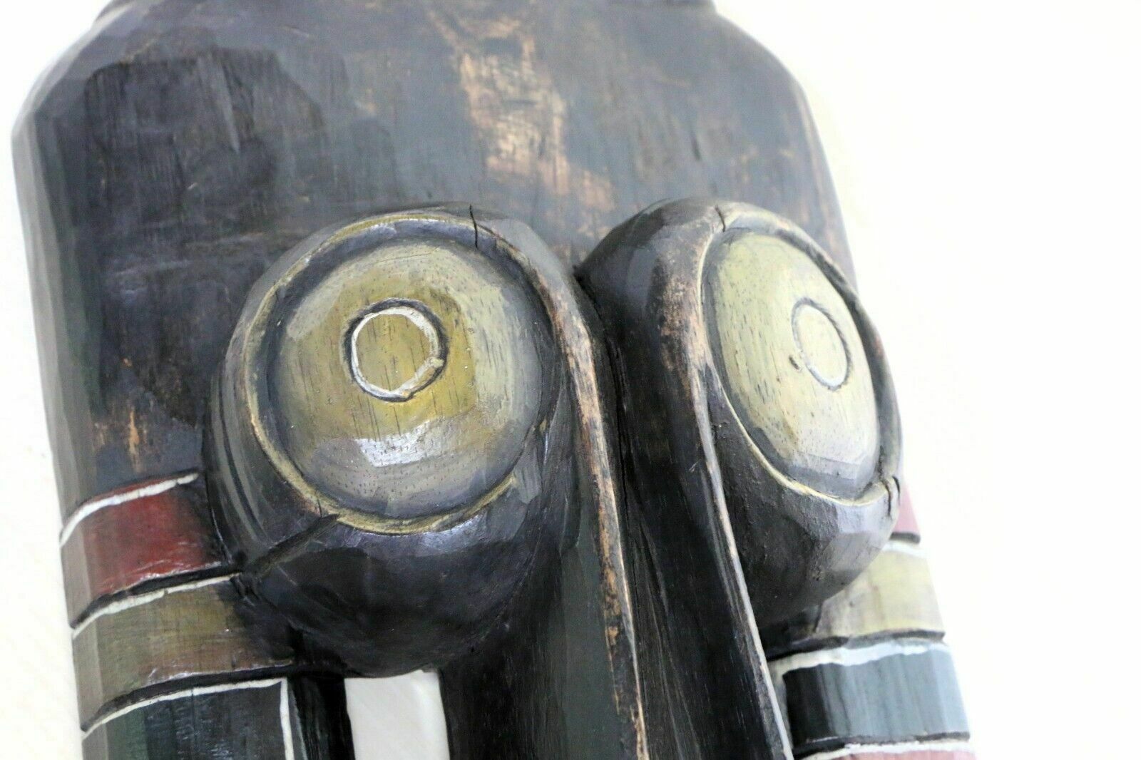 photo vinterior Large Vintage African Carved Female Figure Flat Backed Wall Hanging Mid 20th C.