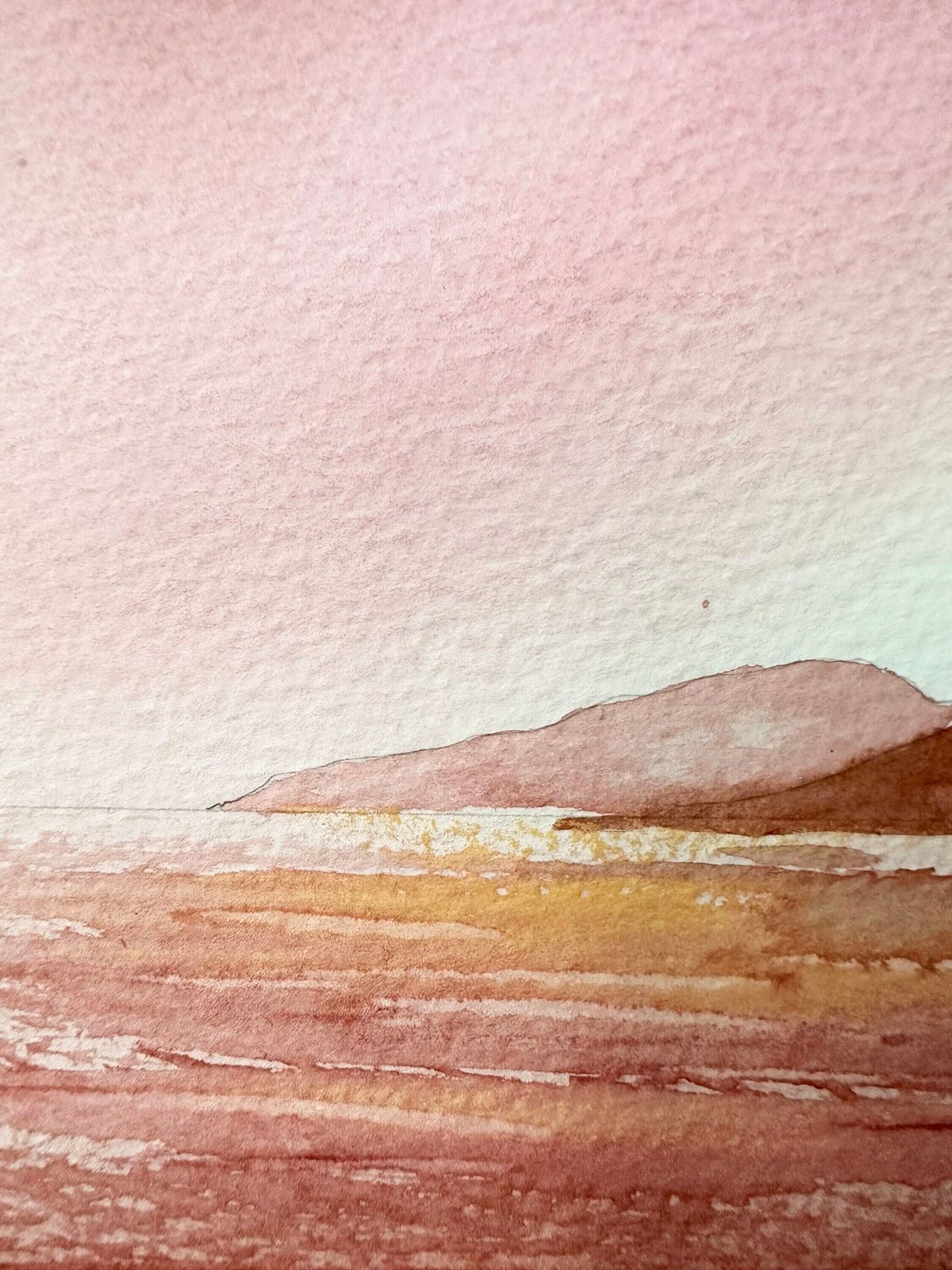 Original Watercolour Painting, Landscape, Unframed Painting photo for sale