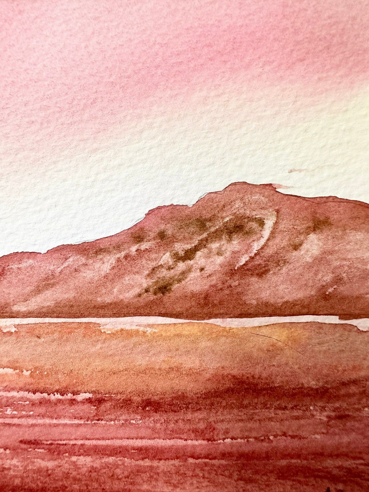 Original Watercolour Painting, Landscape, Unframed Painting photo 50.0