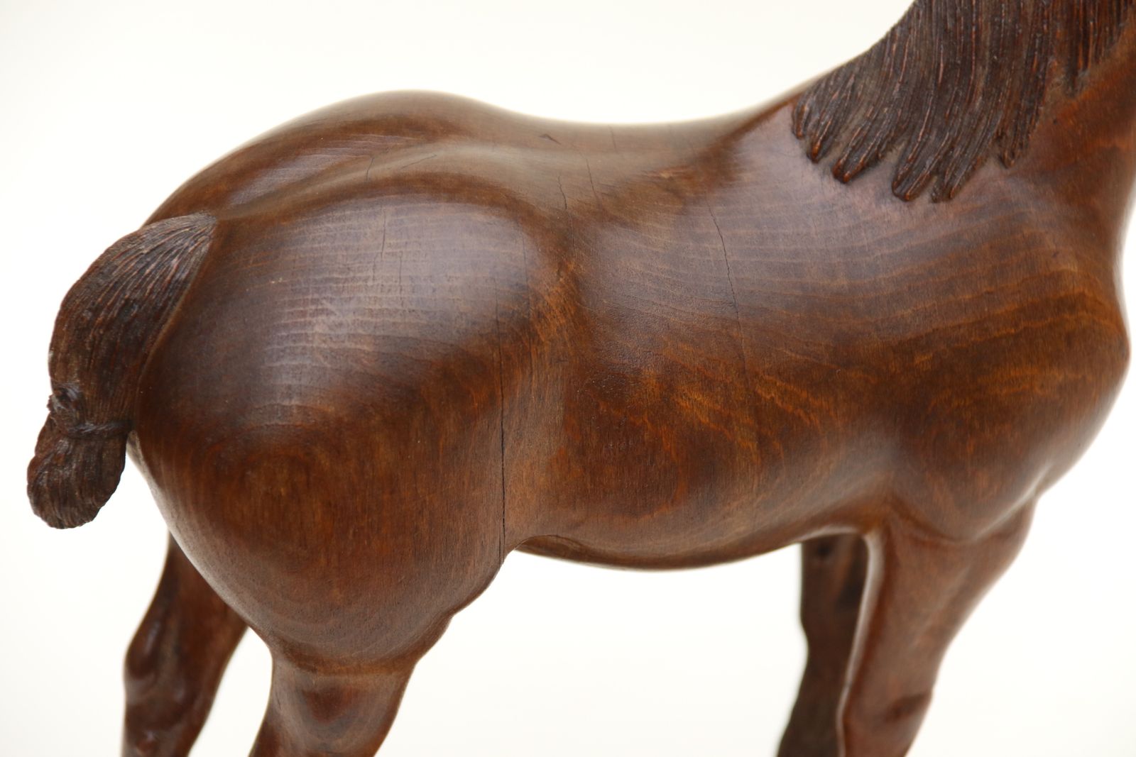 photo for sale An  English Hand Carved Study Of A Belgian Draught Horse Stallion, Circa 1930