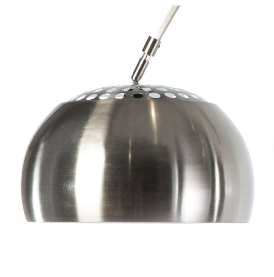 Mid 20th Century Arco Style Arc Floor Lamp   Black Marble Base photo Lighting