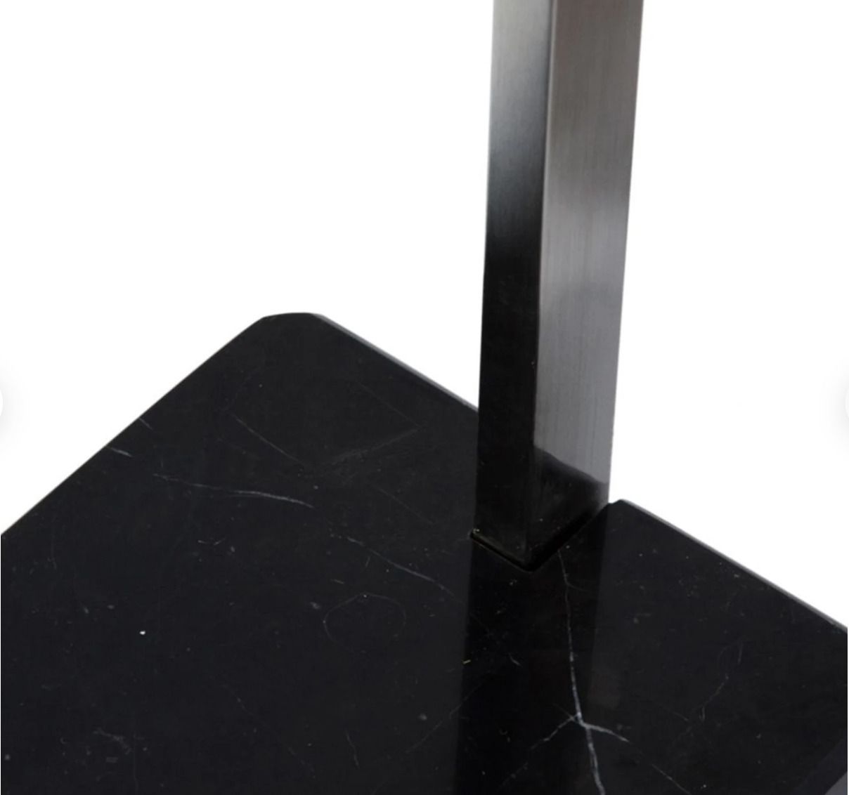 Mid 20th Century Arco Style Arc Floor Lamp   Black Marble Base photo vinterior