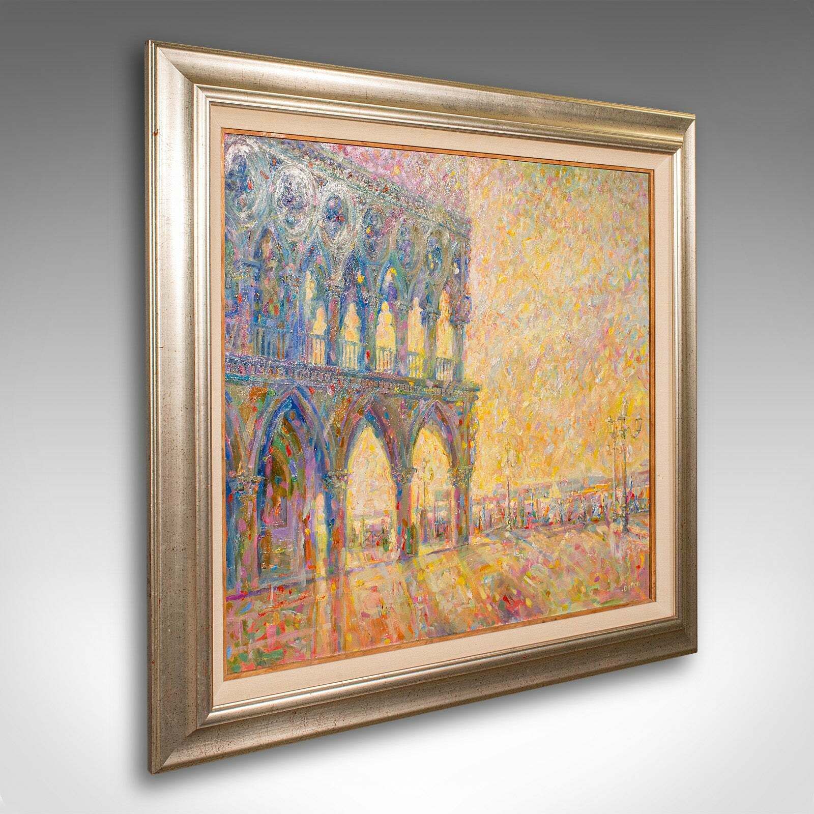 Contemporary Venetian Painting, English, Oil On Canvas, Venice Sunlight, Signed