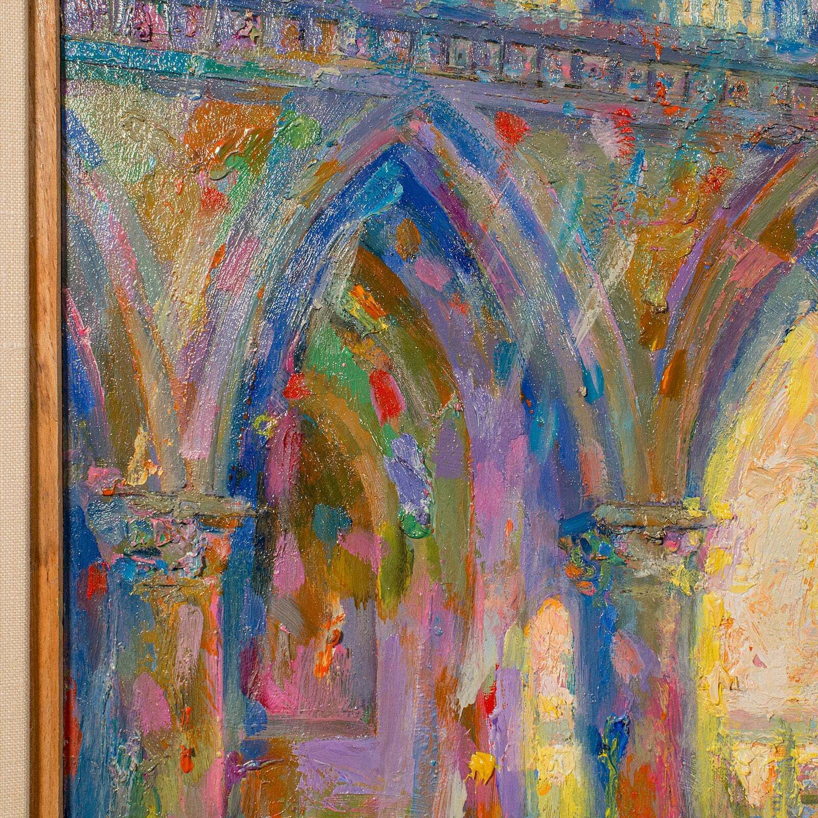 Contemporary Venetian Painting, English, Oil On Canvas, Venice Sunlight, Signed photo vinterior