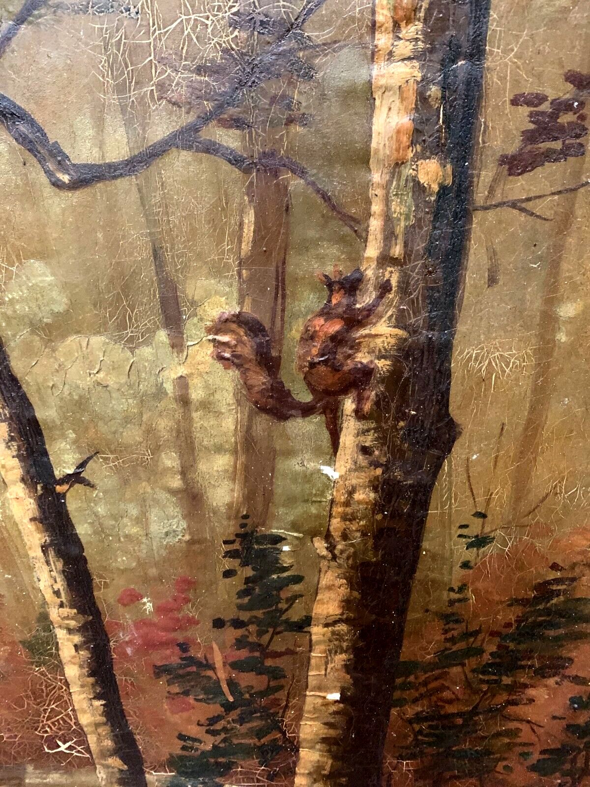 Oil On Canvas "View Of A Watercourse" Decorative Wall Panels 20th Century photo buy
