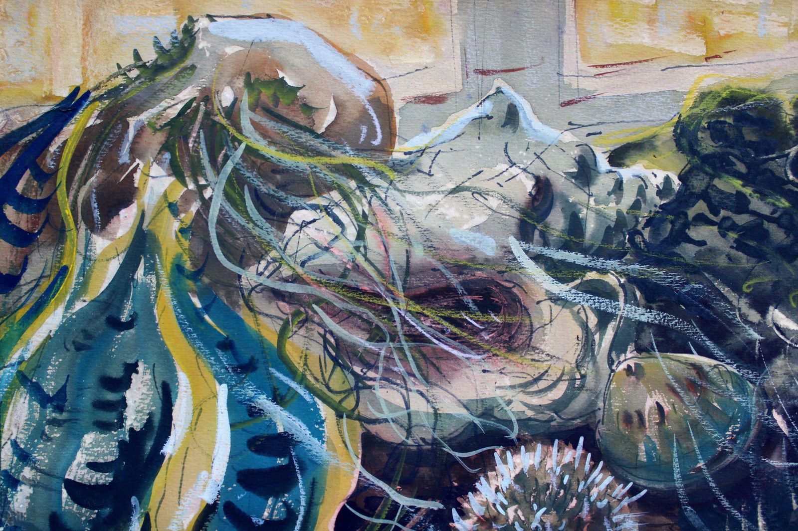 Janis Brekte Crab. 1971, Watercolor On Paper photo buy