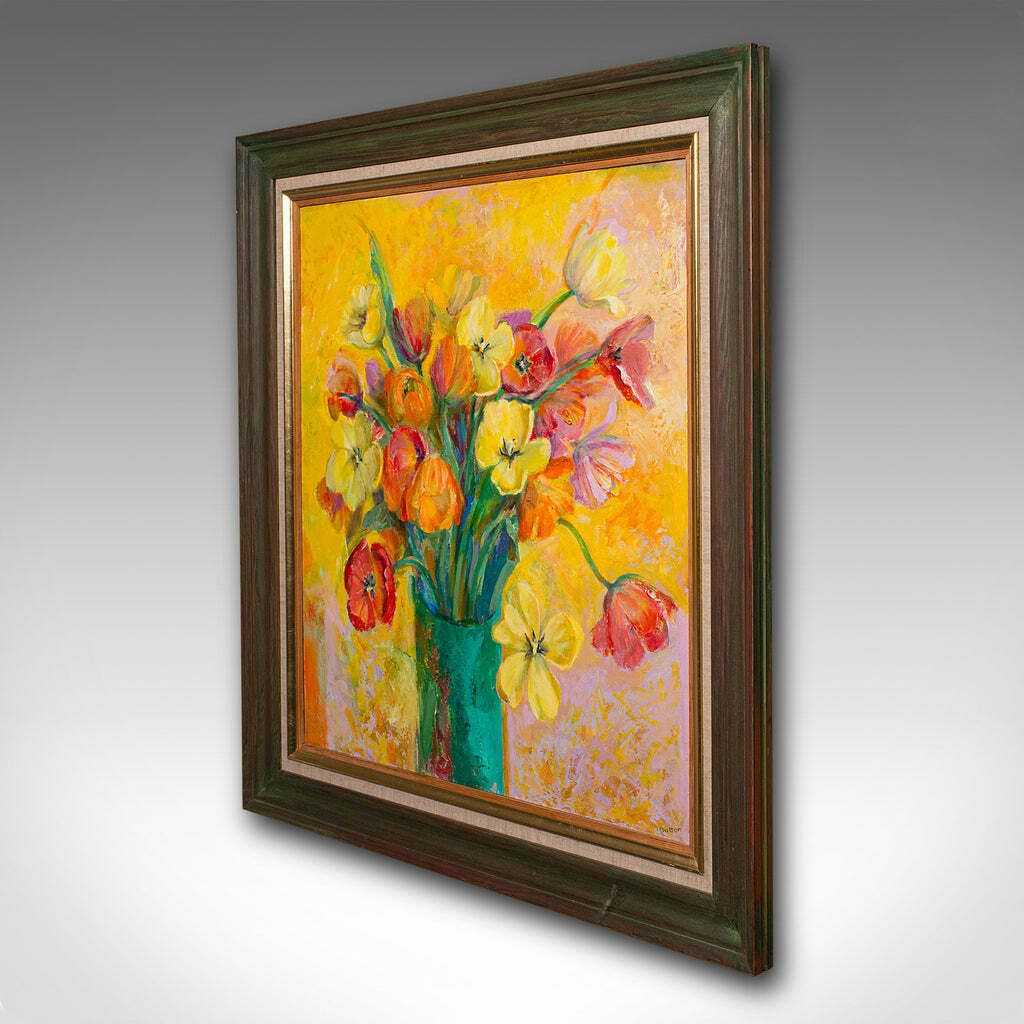 Contemporary Still Life Painting, English, Framed Oil On Canvas, Artist Signed photo for sale