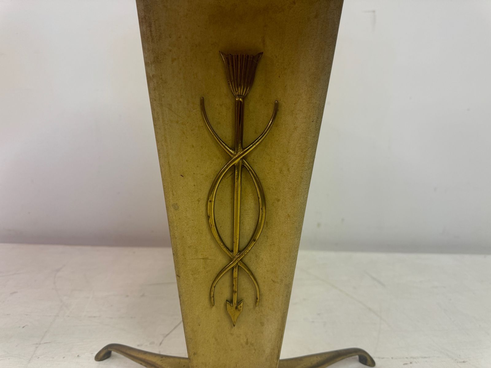 photo furniture Pair Of 1950s Italian Parchment Bedside Tables Or Nightstands
