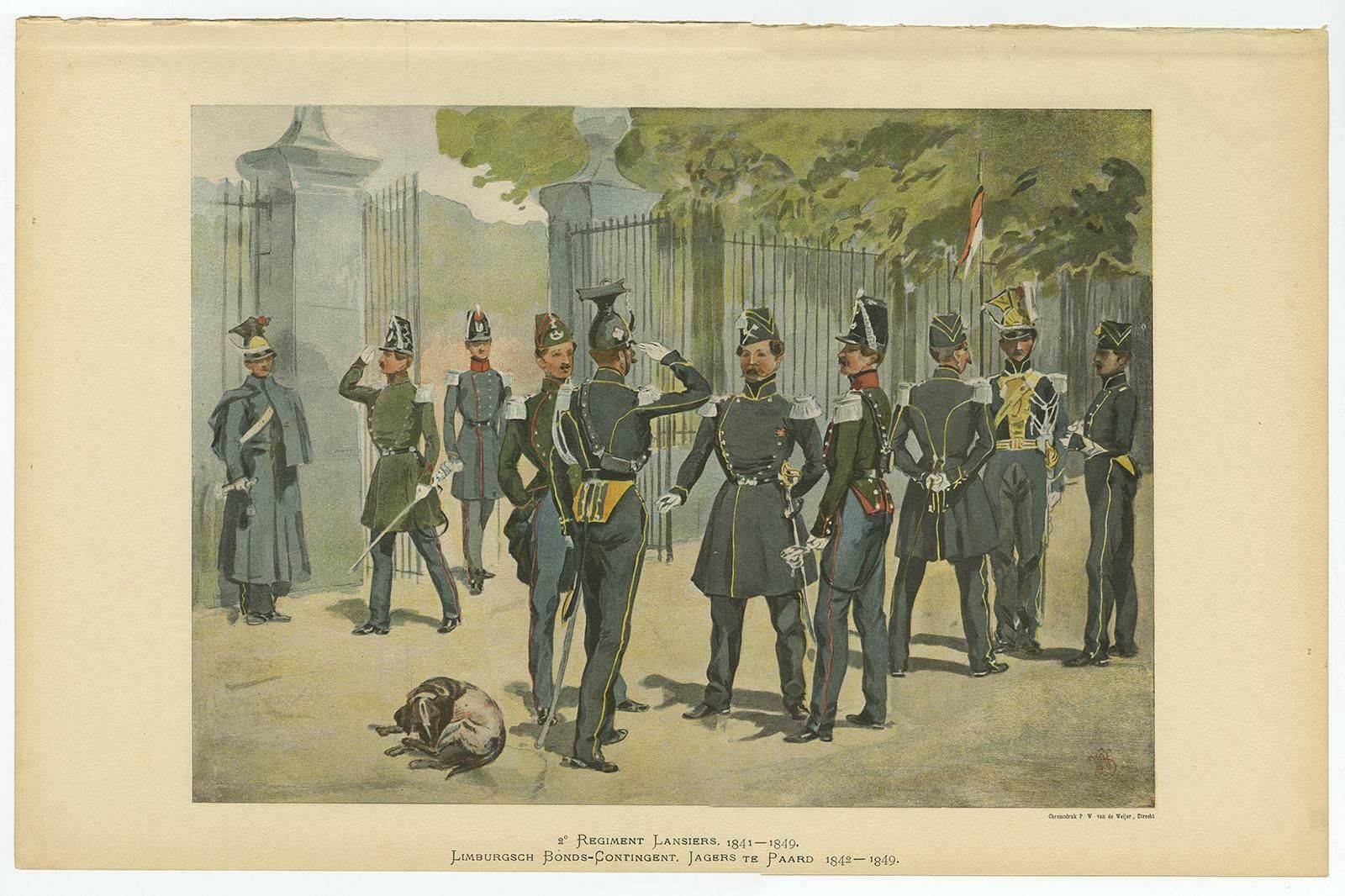 The Cavalry Of The Dutch Belgian Army 1841 1849, Published In 1900 photo furniture
