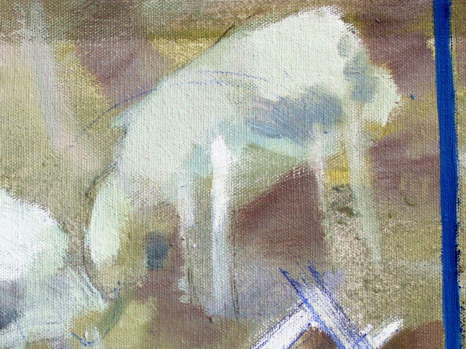 Victor Karnauh Shepherd. Oil On Canvas And Cardboard, 24 X 26 Cm photo for sale