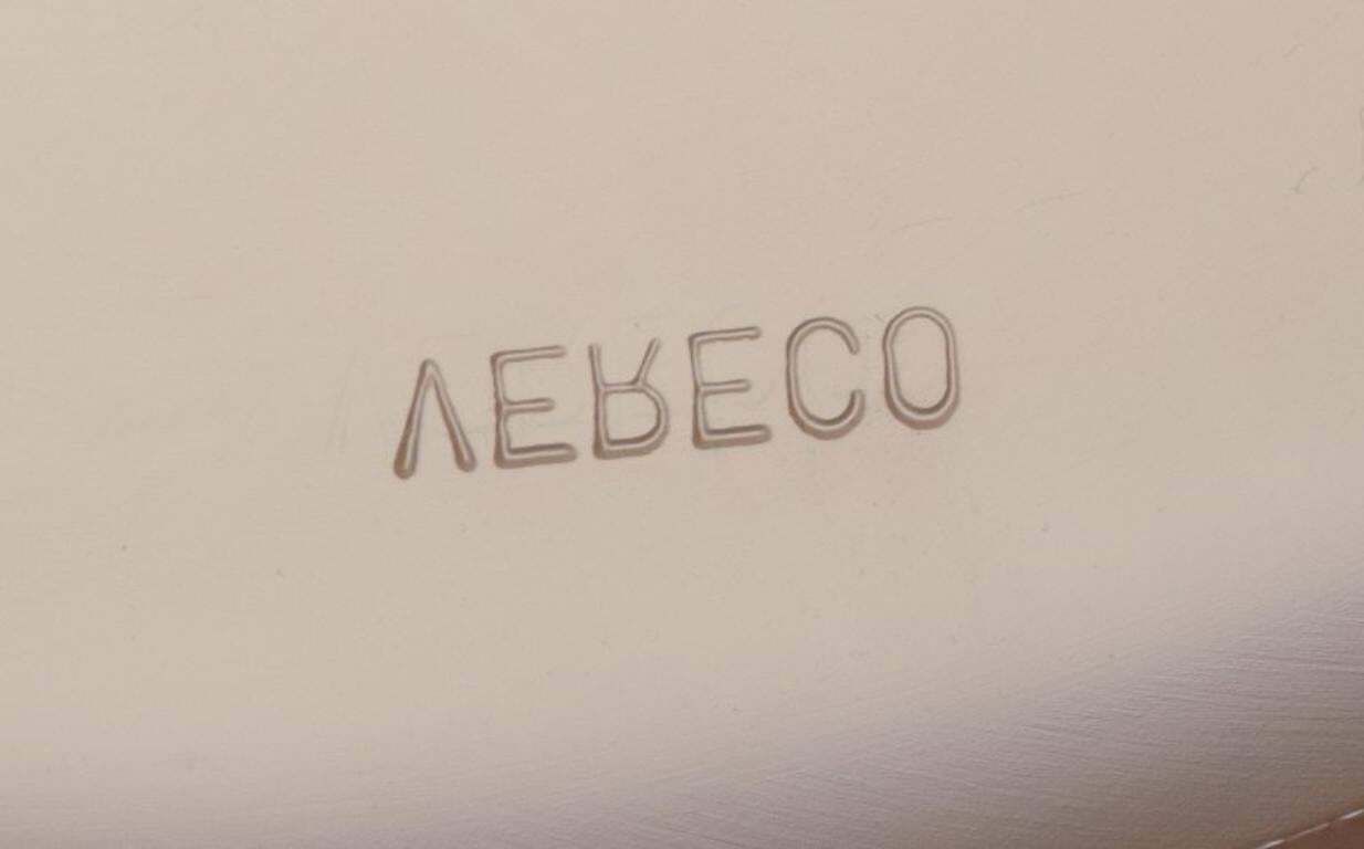 Vereco, France. Set Of Four Dinner Plates In Smoked Art Glass. 1970s. photo 257.0