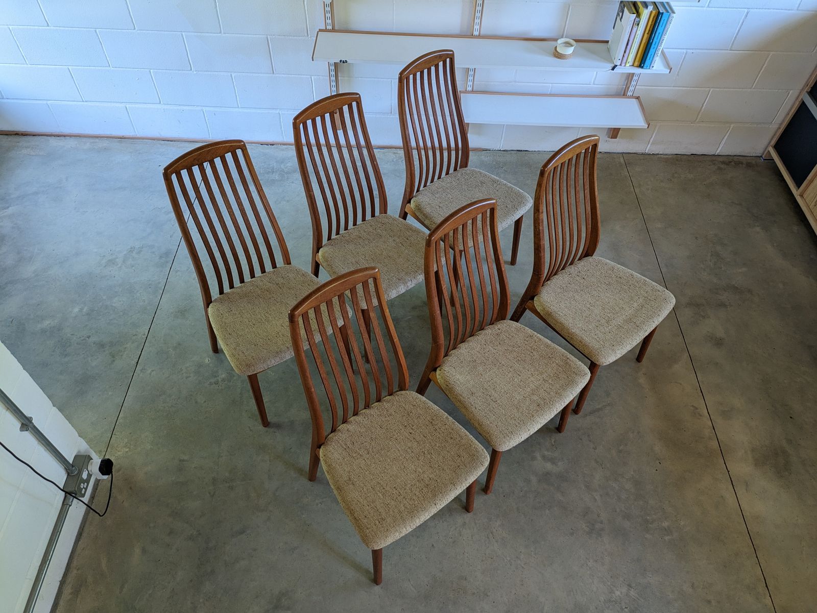Teak Danish Dining Chairs By Preben Schou Set Of 6 High Back Mid Century Scandinavian Dining Chairs