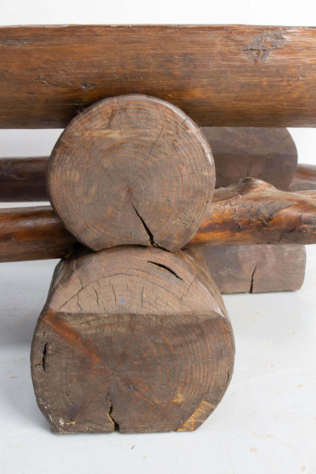 Pair Of French Vintage Style Farmhouse Benches Massive Pine, Circa 1960 photo buy