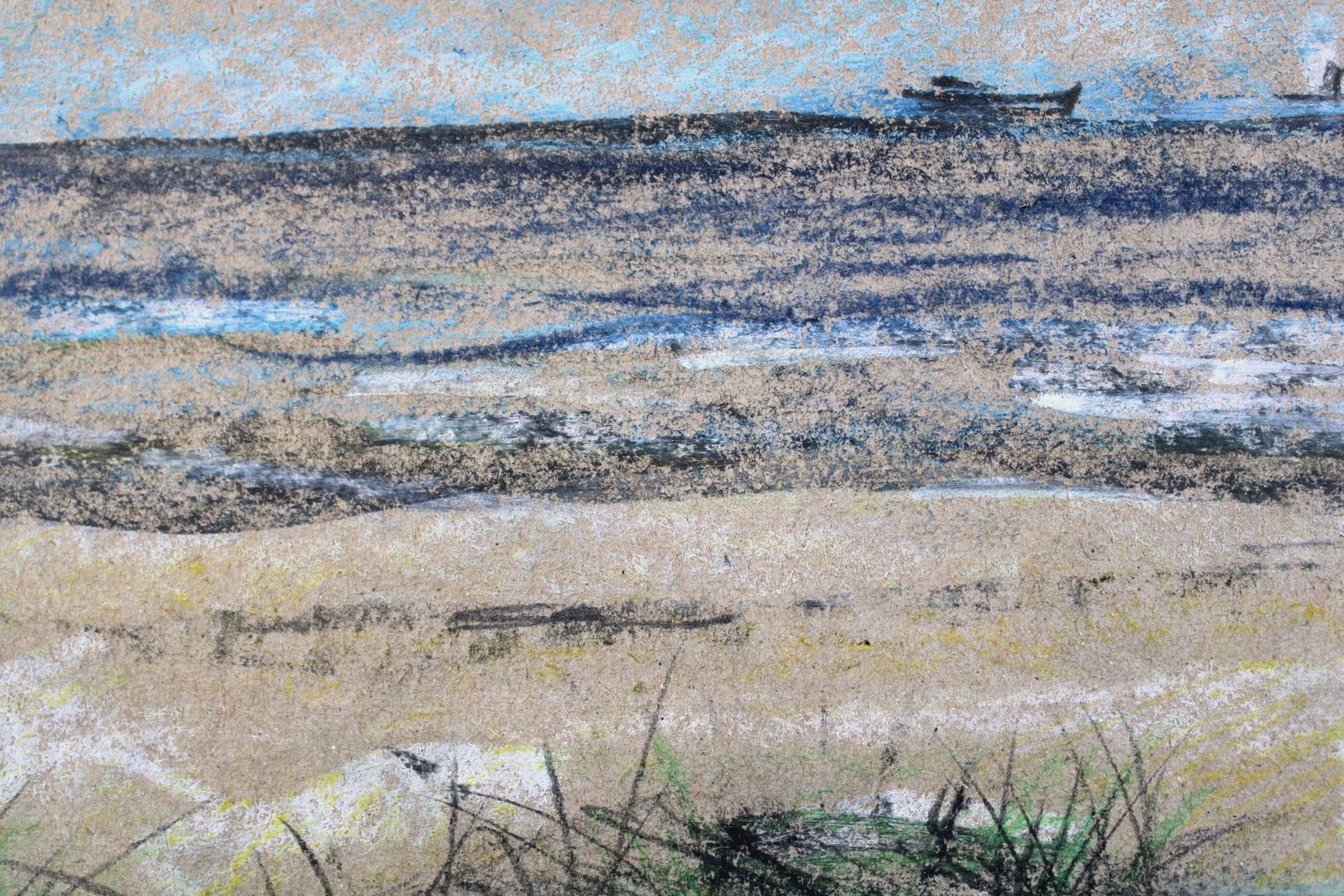 Victor Karnauh By The Sea. Paper, Pastel 27x33 Cm £155.10 photo for sale