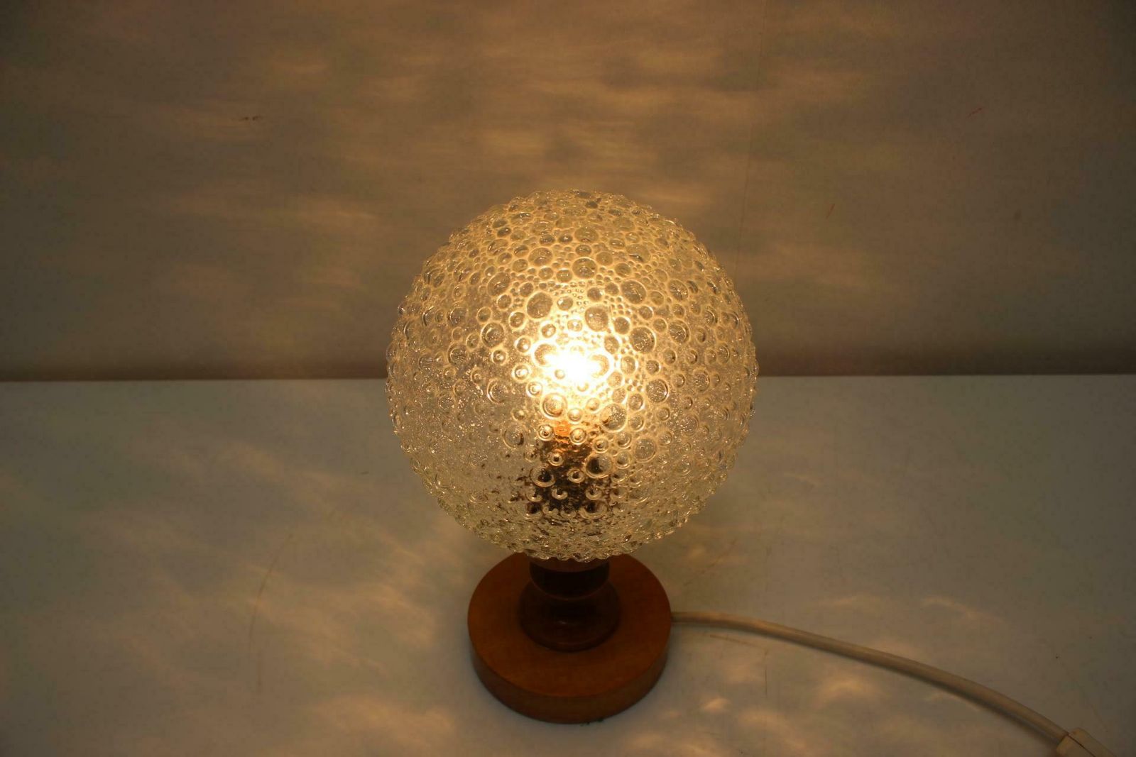 Pair Of Mid Century Table Lamps, 1970's, Hungary photo vintage