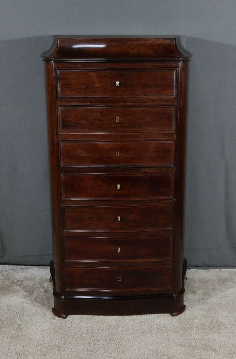 Weekly Secretary In Rosewood, Napoleon III Period – Mid 19th Century photo furniture