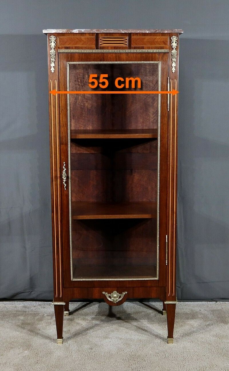 Small Showcase In Marquetry On All Sides, Louis XVI Style – 1920 photo furniture