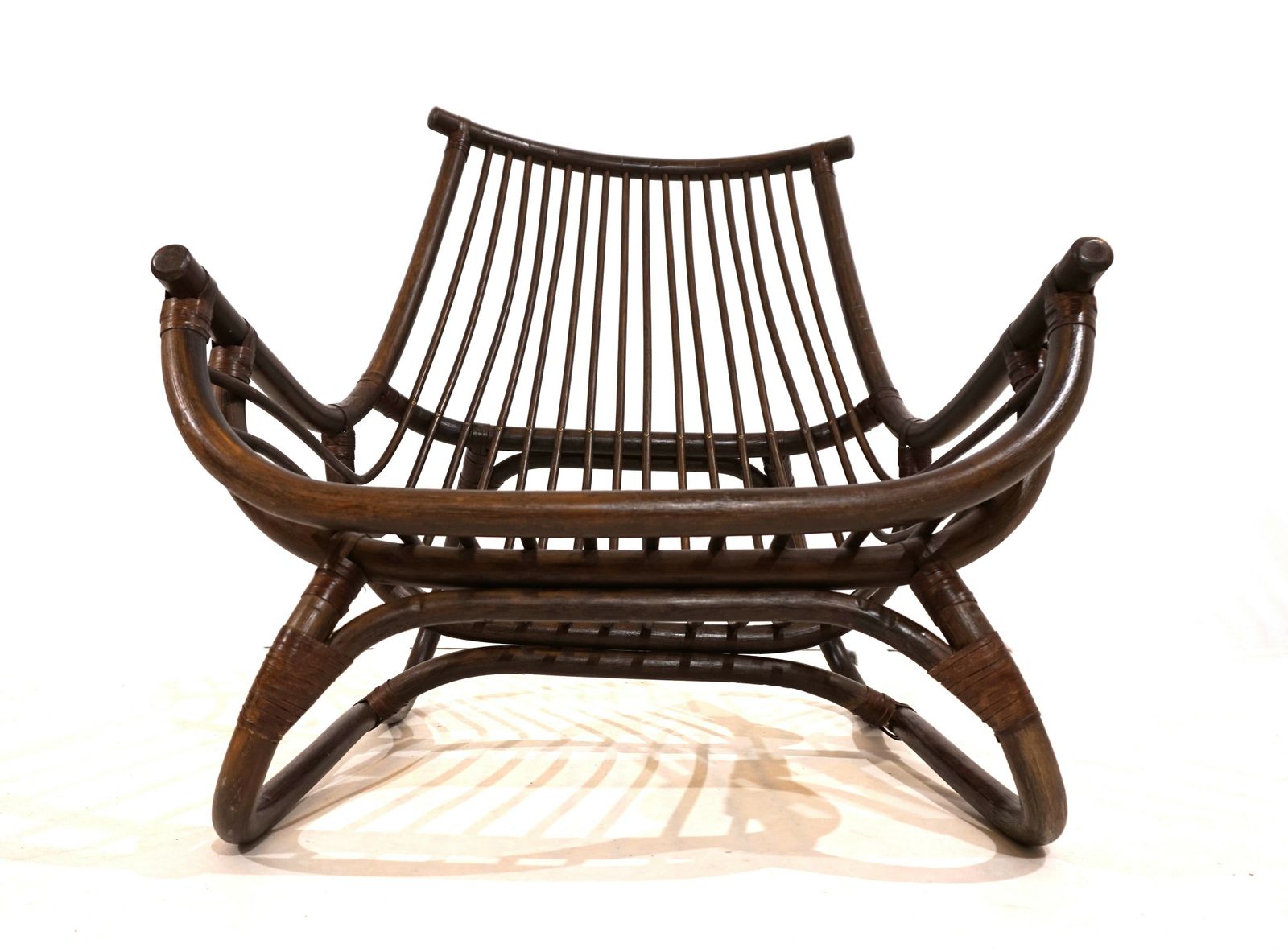 photo buy Manou Rattan Lounge Chair In Pagoda Style