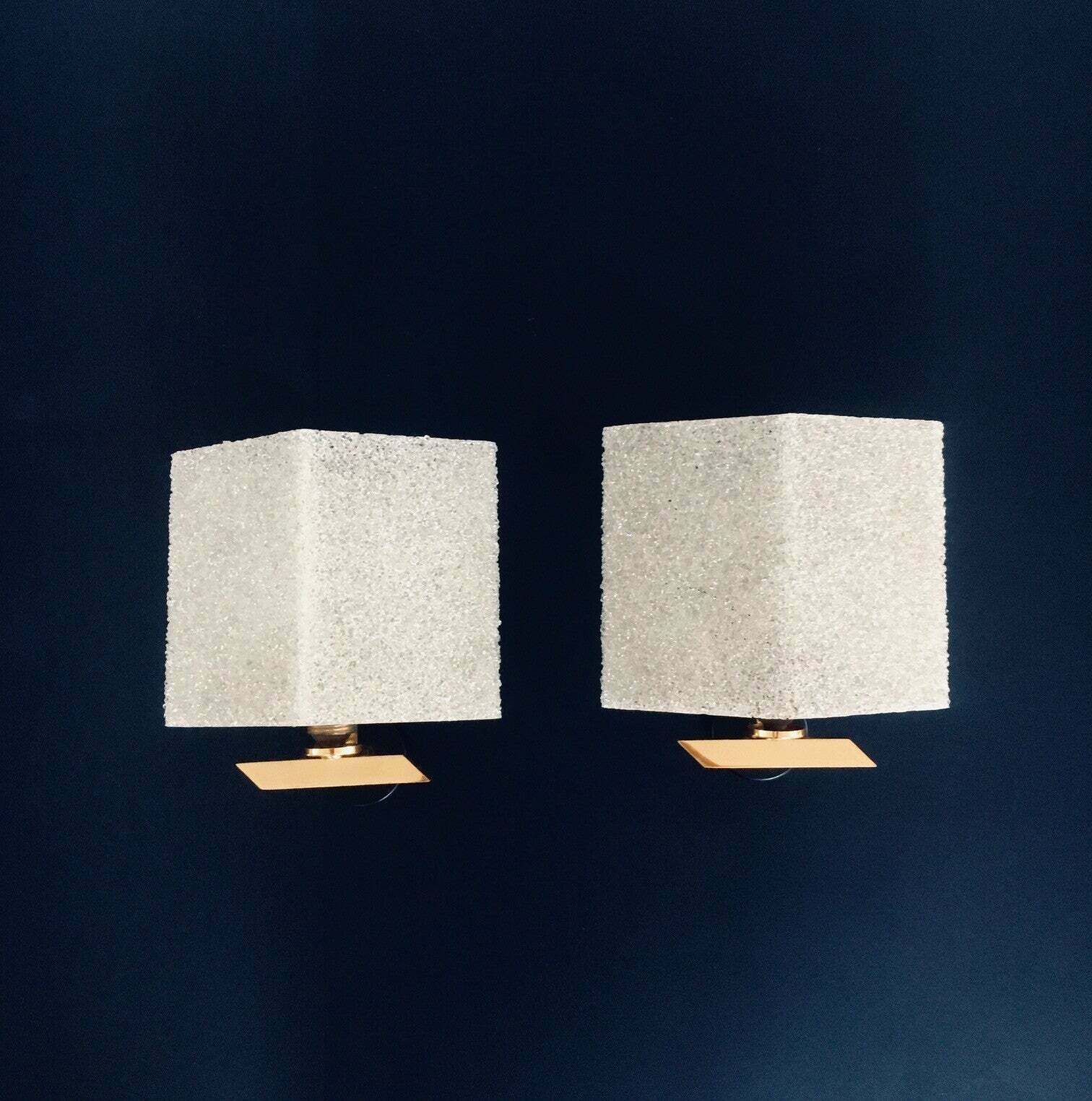 Franse Design Wandlampen, Inbouw – Set Van 2, Ca. Jaren 1960 photo Verlichting
