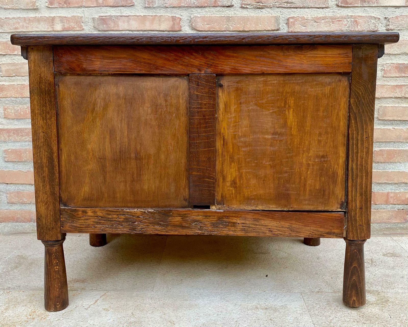 Furniture Late 19th Century French Carved Oak Coffer photo