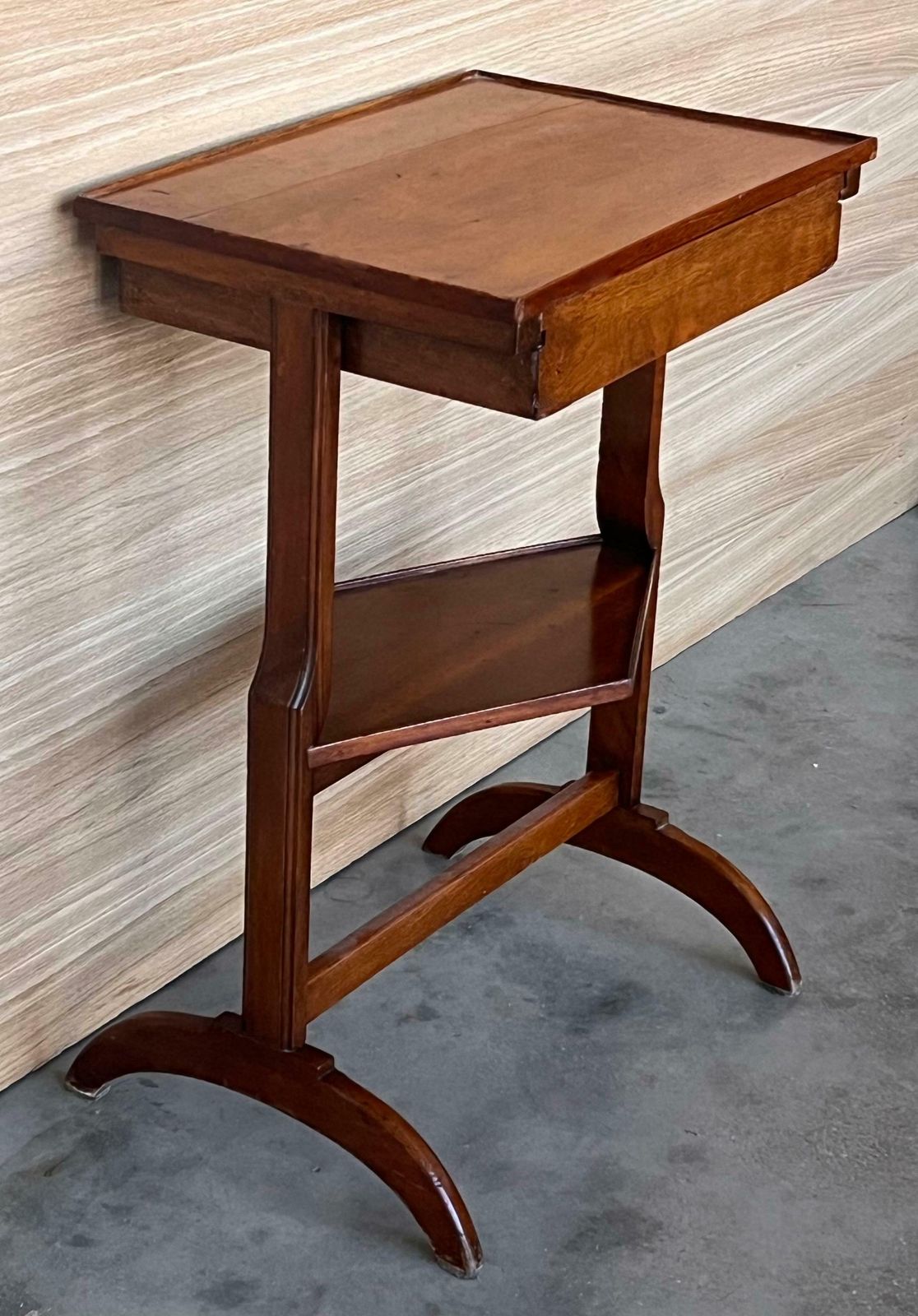 French Art Nouveau Side Table Or Nightstand With Drawer And Shelve photo buy