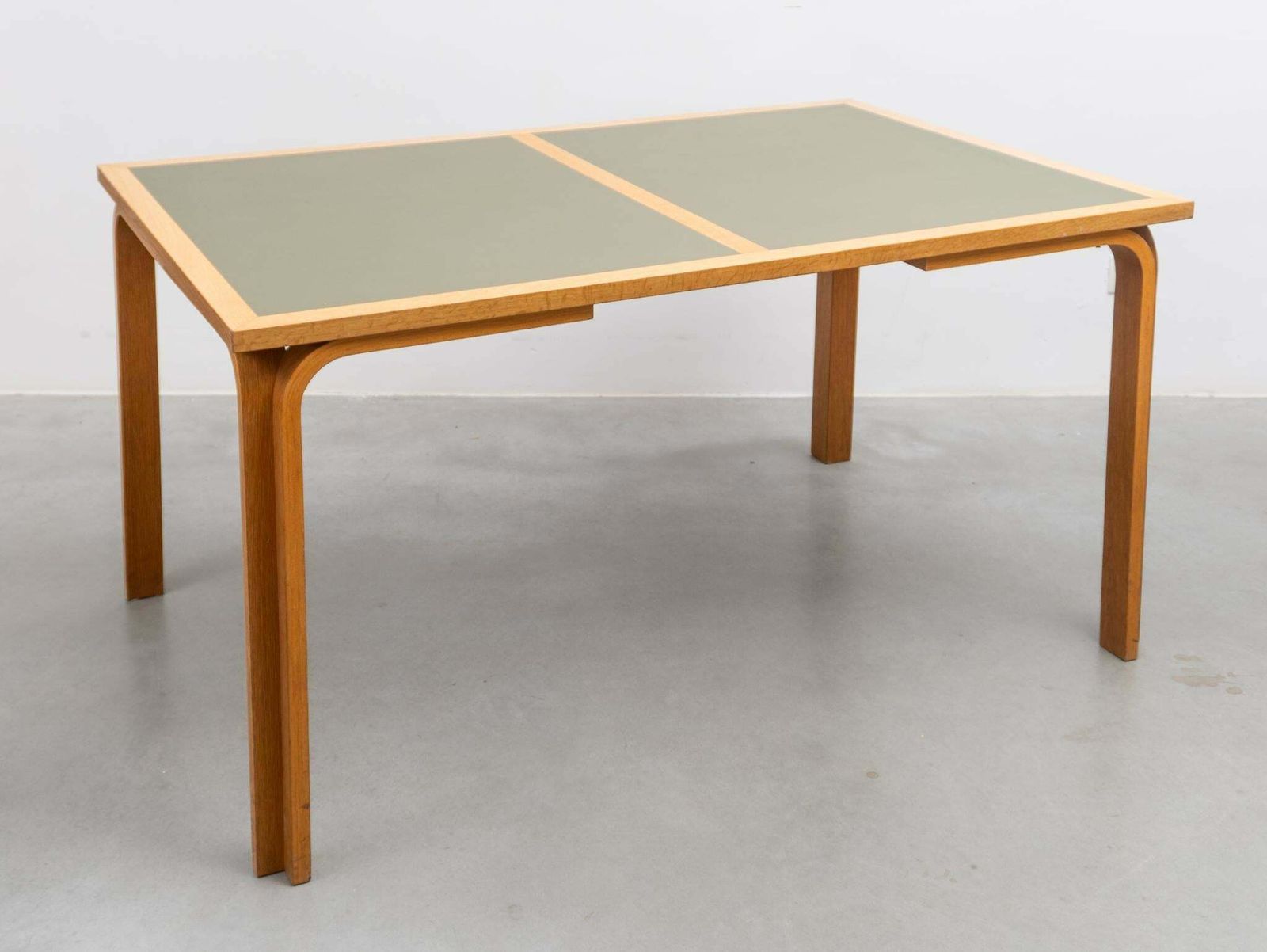Magnus Olesen Labeled Made In Denmark Green Olive Table Top, 1970s photo buy