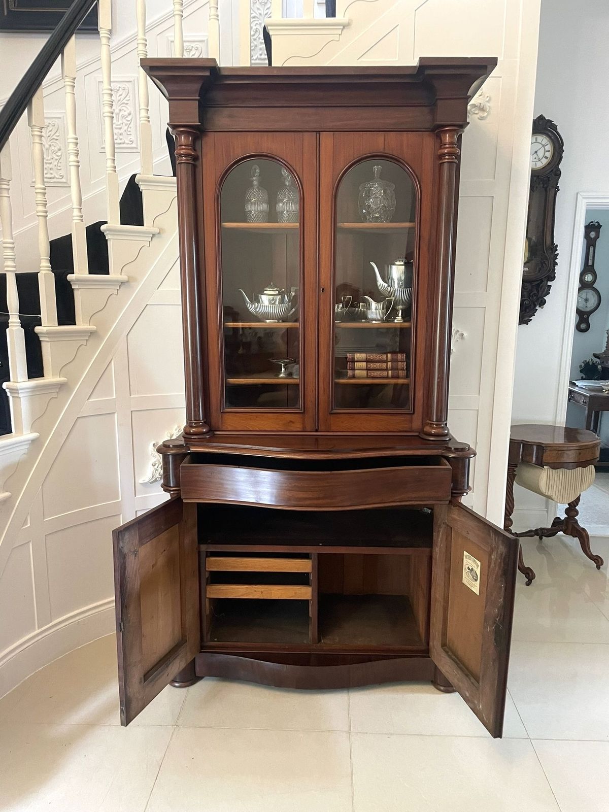 Quality Antique 19th Century Mahogany Bookcase photo buy