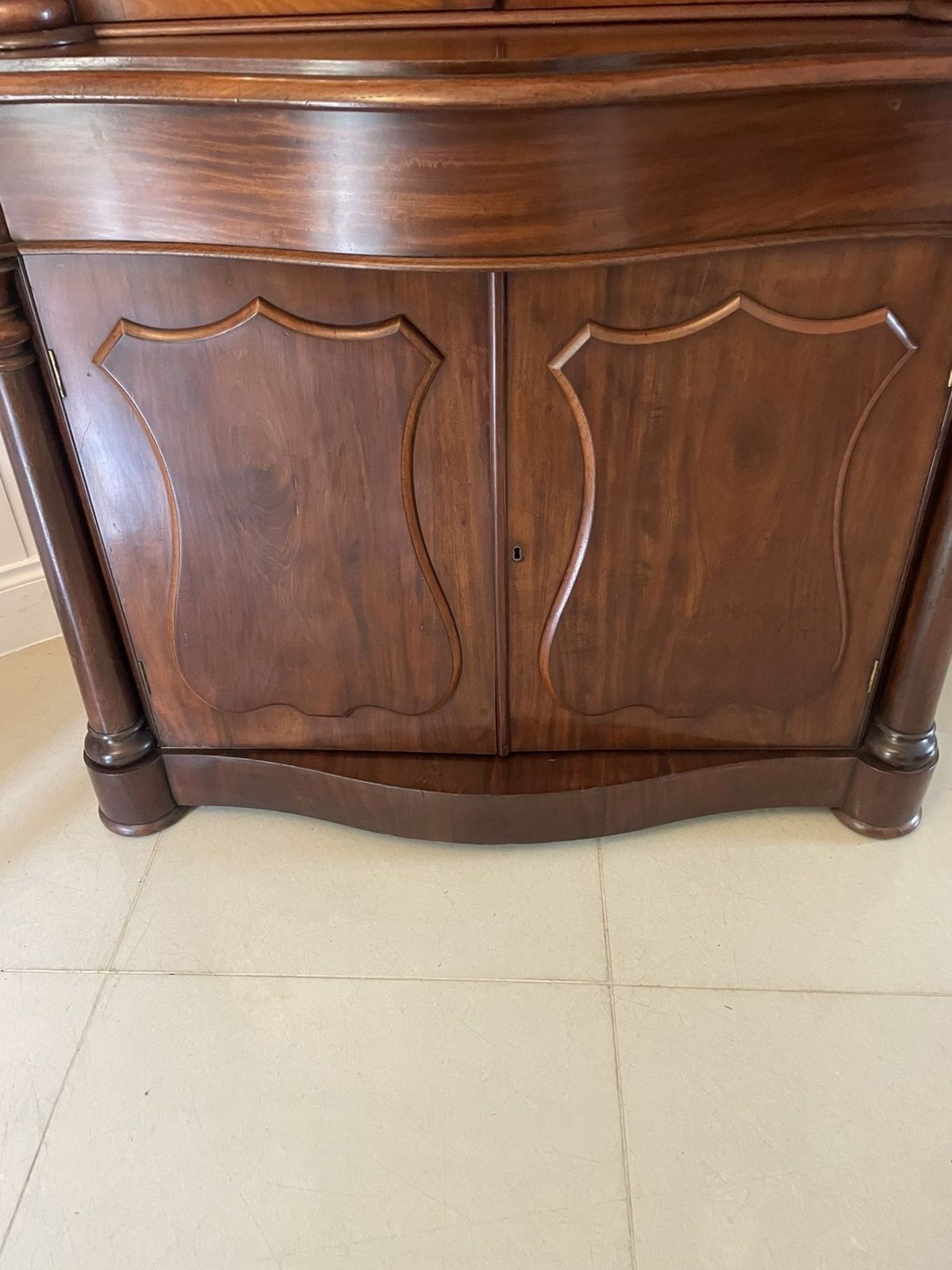 Quality Antique 19th Century Mahogany Bookcase photo vintage