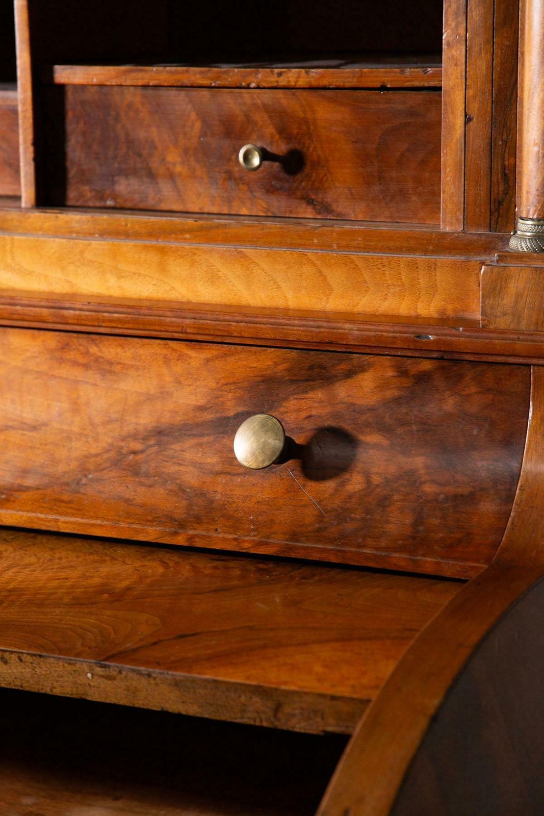 9842.0 Italian Empire Trumeau In Briarwood And Brass With Secrets photo