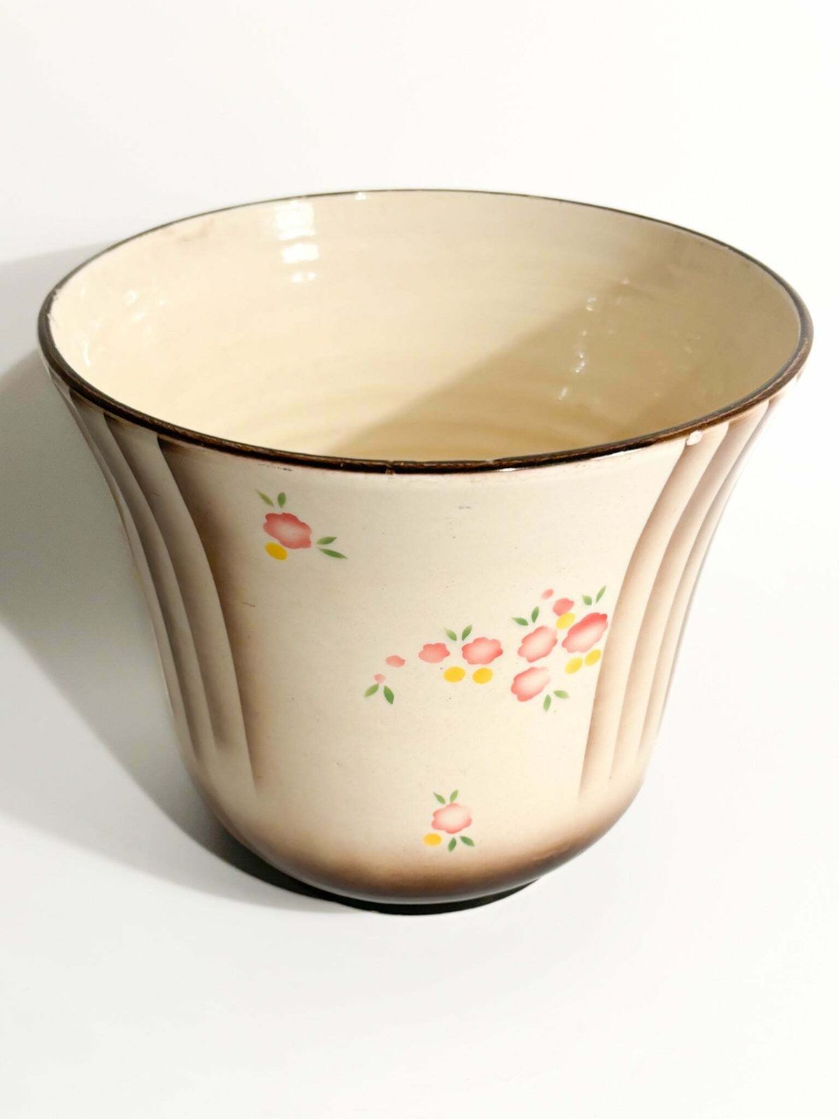Cachepot Vase In Airbrushed Ceramic By Galvani Pordenone From The 1940s photo furniture