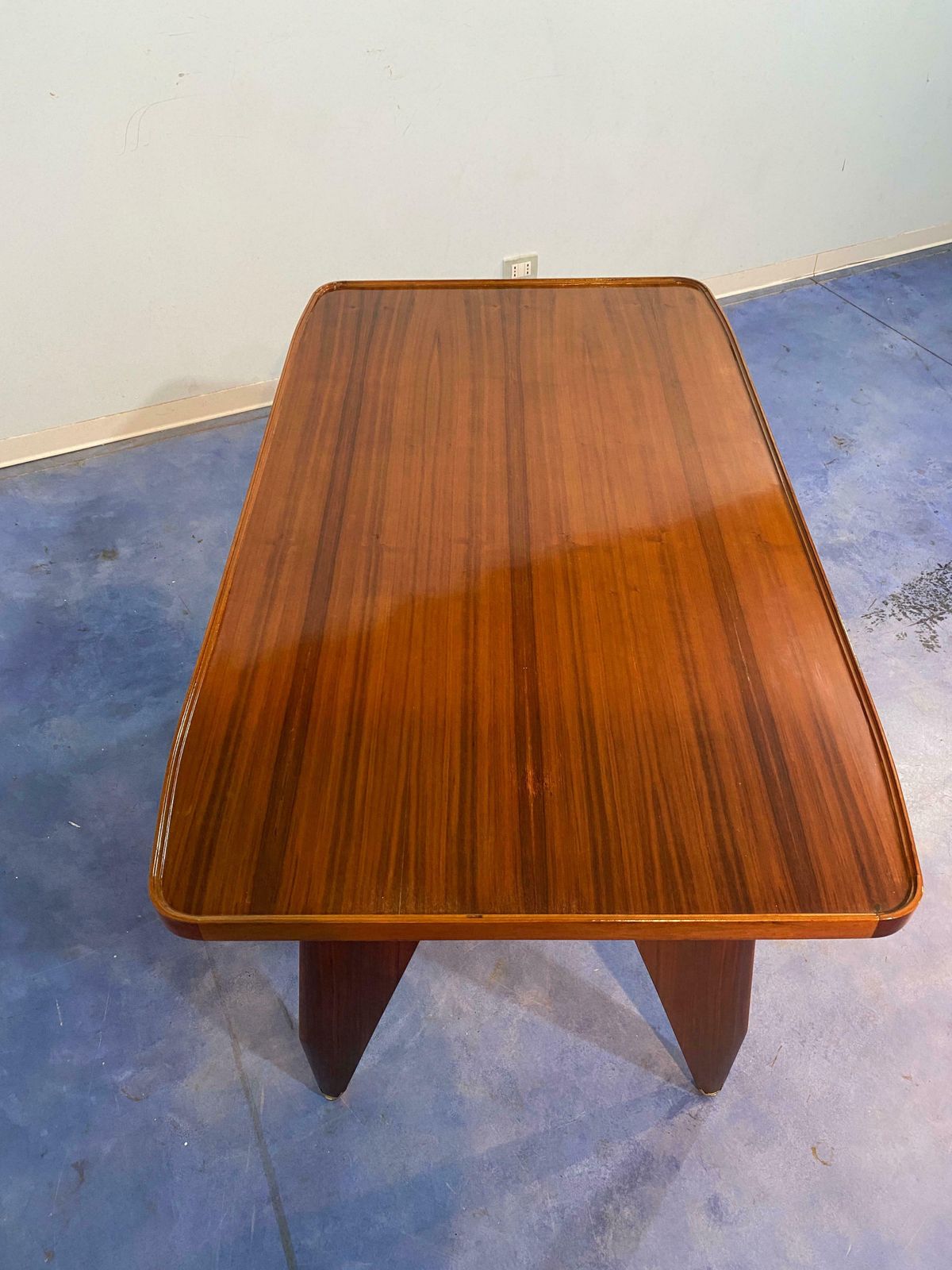 photo for sale Italian Mid Century Sculptural Desk Designed By Vittorio Dassi In 1950s
