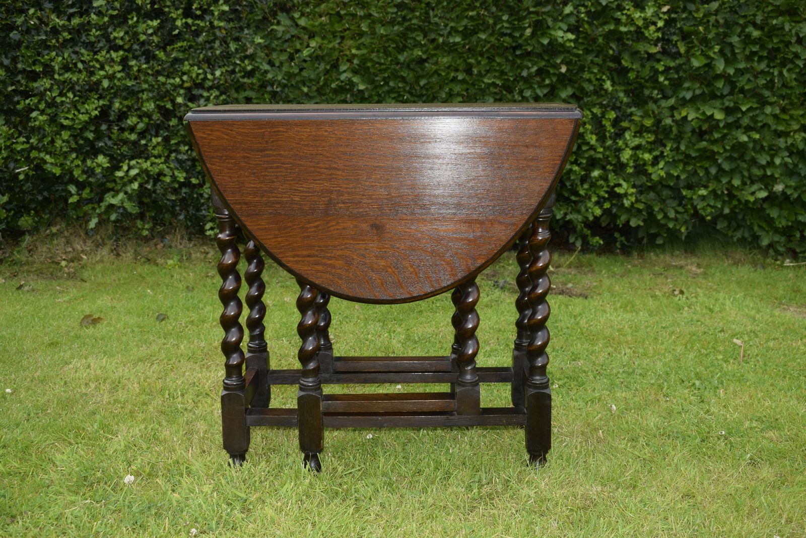 Oak Gateleg Dining Table, 1910s photo vintage