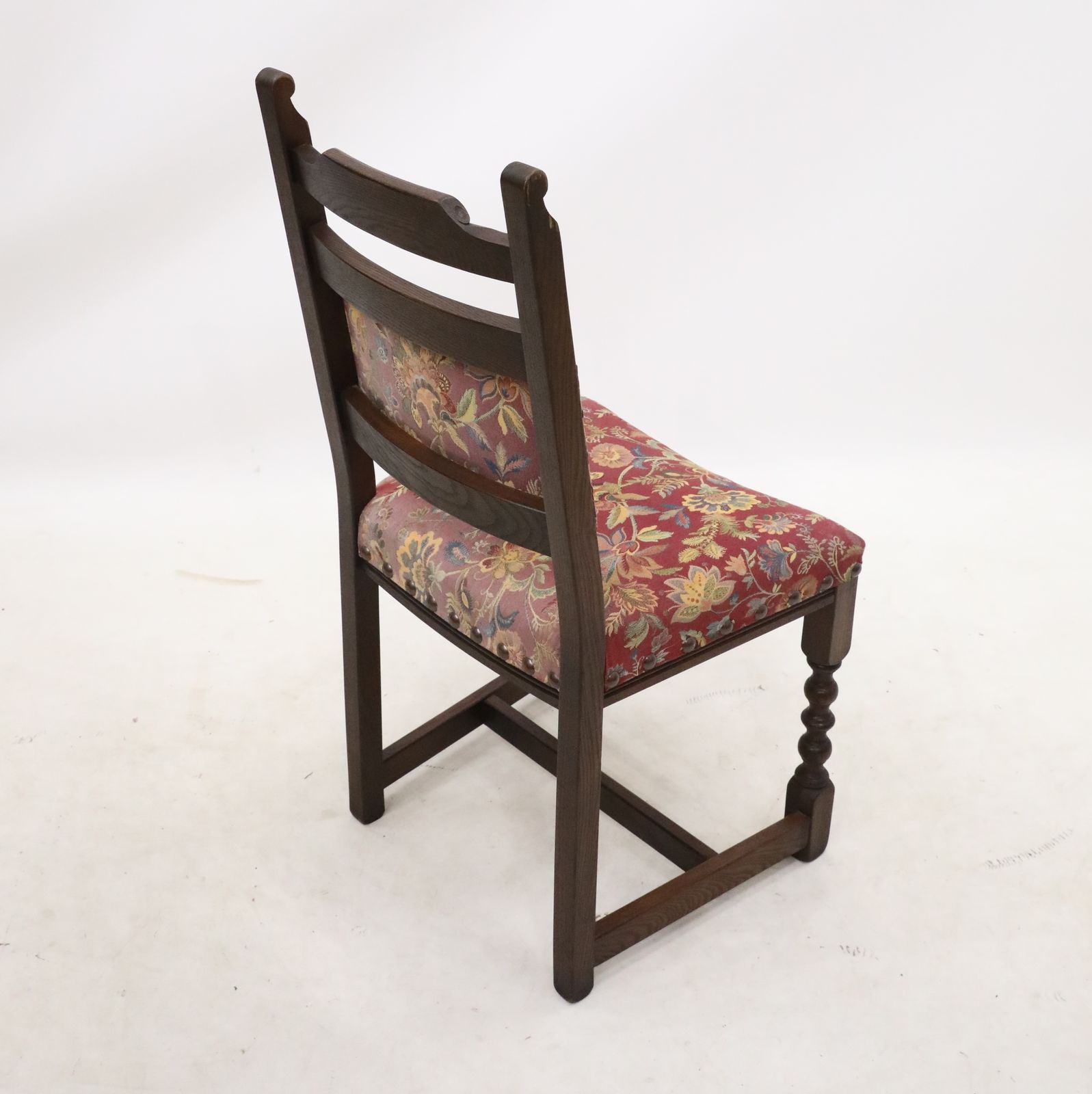 6 Old Charm Dining Chairs Tudor Brown Studded Upholstery Free Uk Delivery photo vinterior