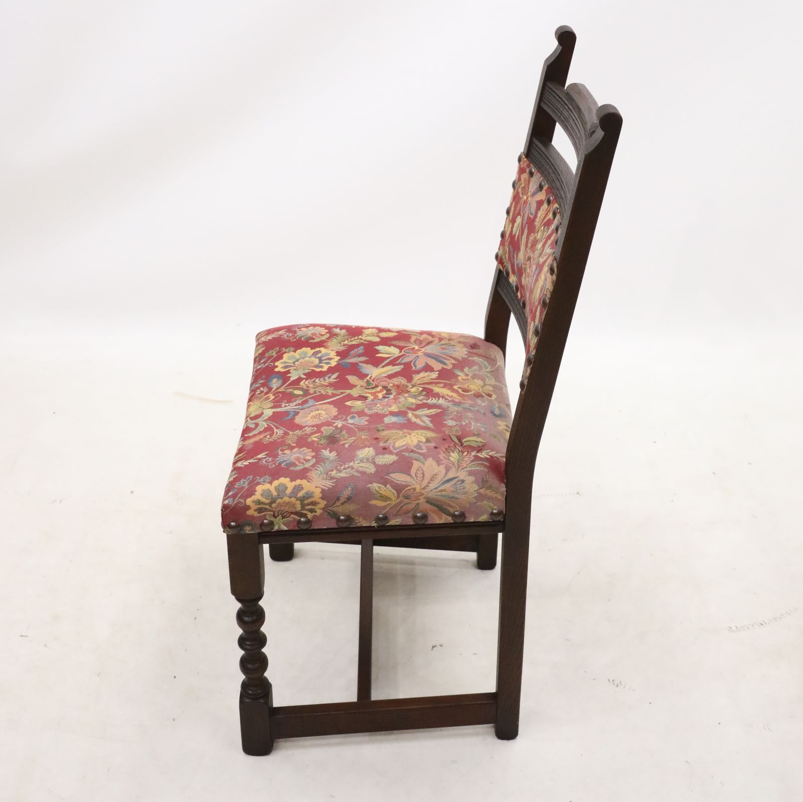photo furniture 6 Old Charm Dining Chairs Tudor Brown Studded Upholstery Free Uk Delivery