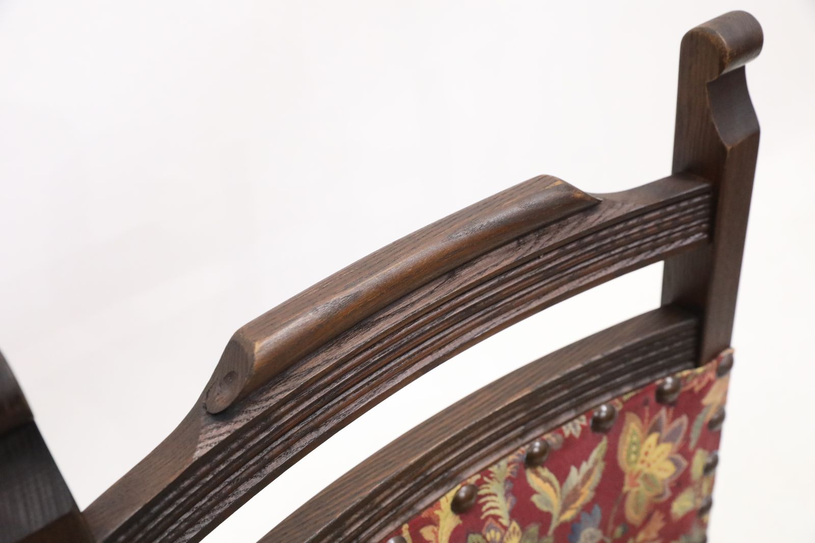 photo vinterior 6 Old Charm Dining Chairs Tudor Brown Studded Upholstery Free Uk Delivery