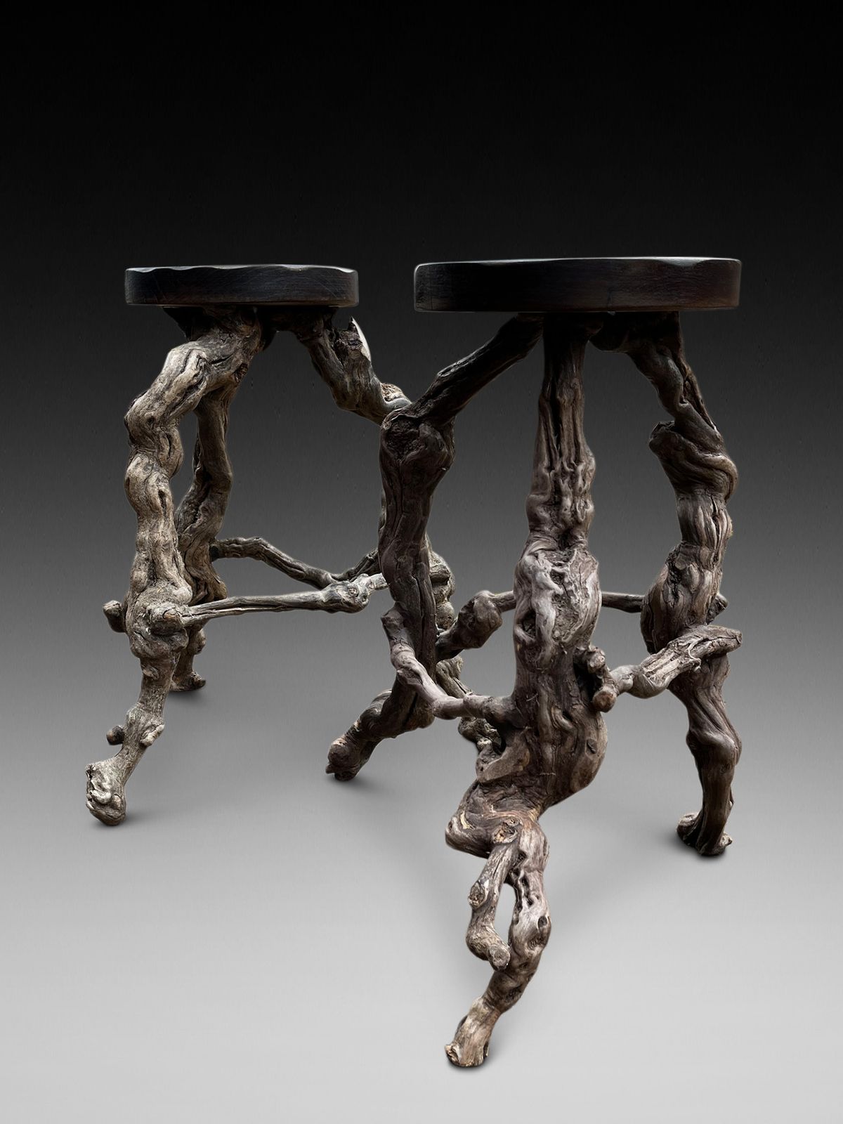 Decorative Tree Root Bar/Kitchen Stools photo furniture