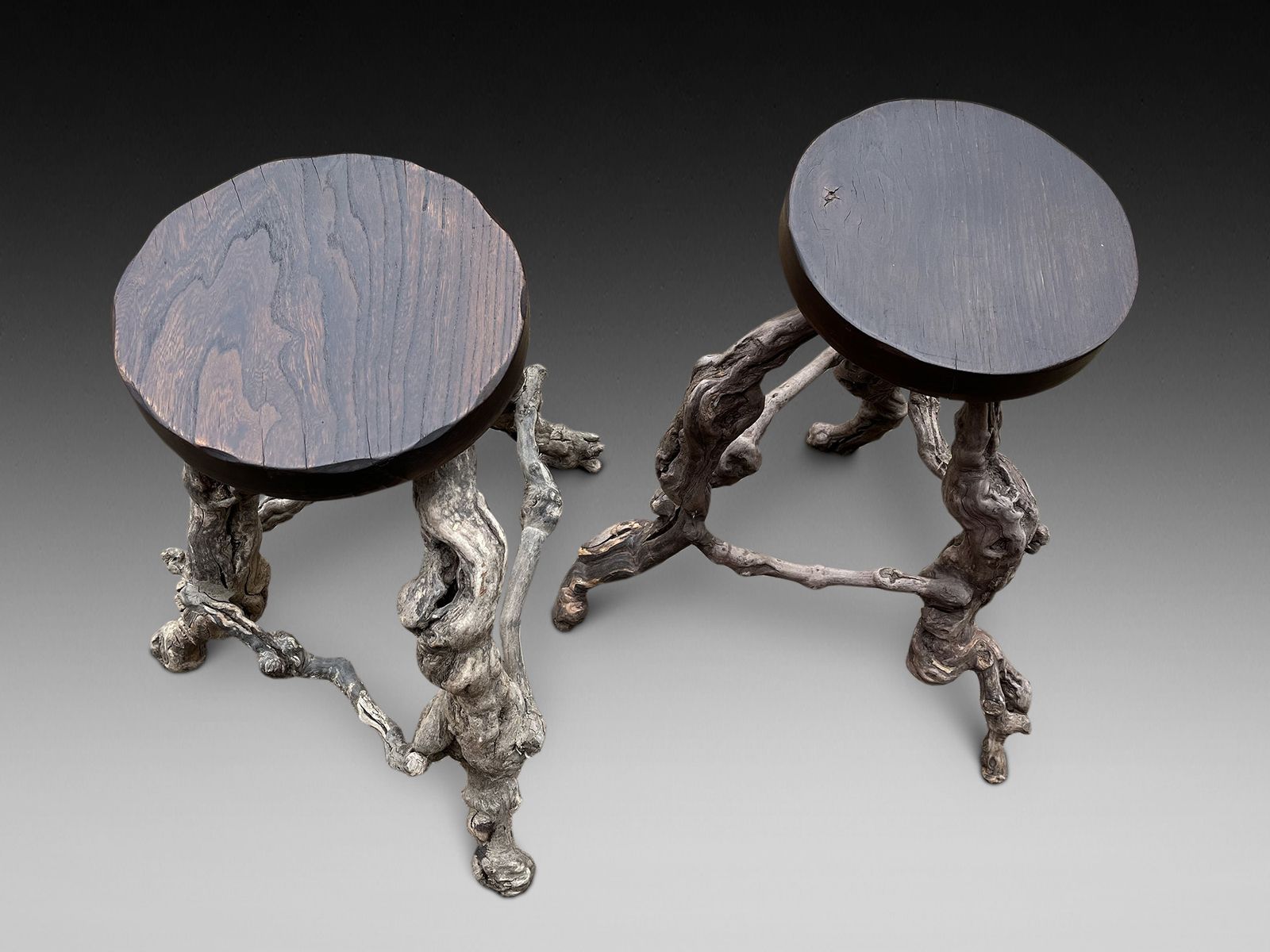 Decorative Tree Root Bar/Kitchen Stools photo for sale