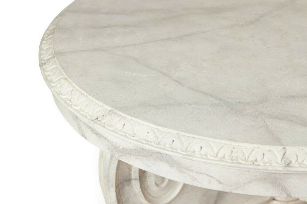 Faux Marble And Carved Centre Table Circa 1930s photo for sale