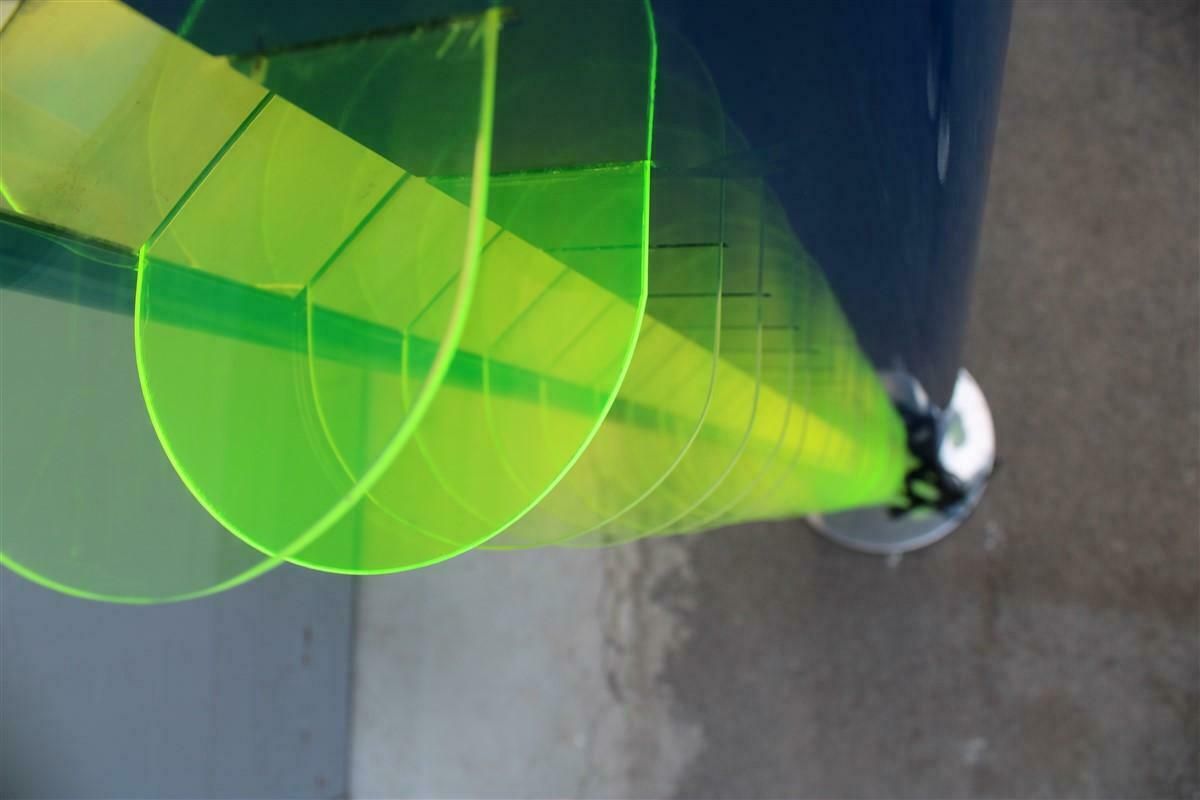 Lighting Optical Amalasunta Floor Lamp Vittorio Gregotti For Bilumen 1968 Verde Blu Italia photo