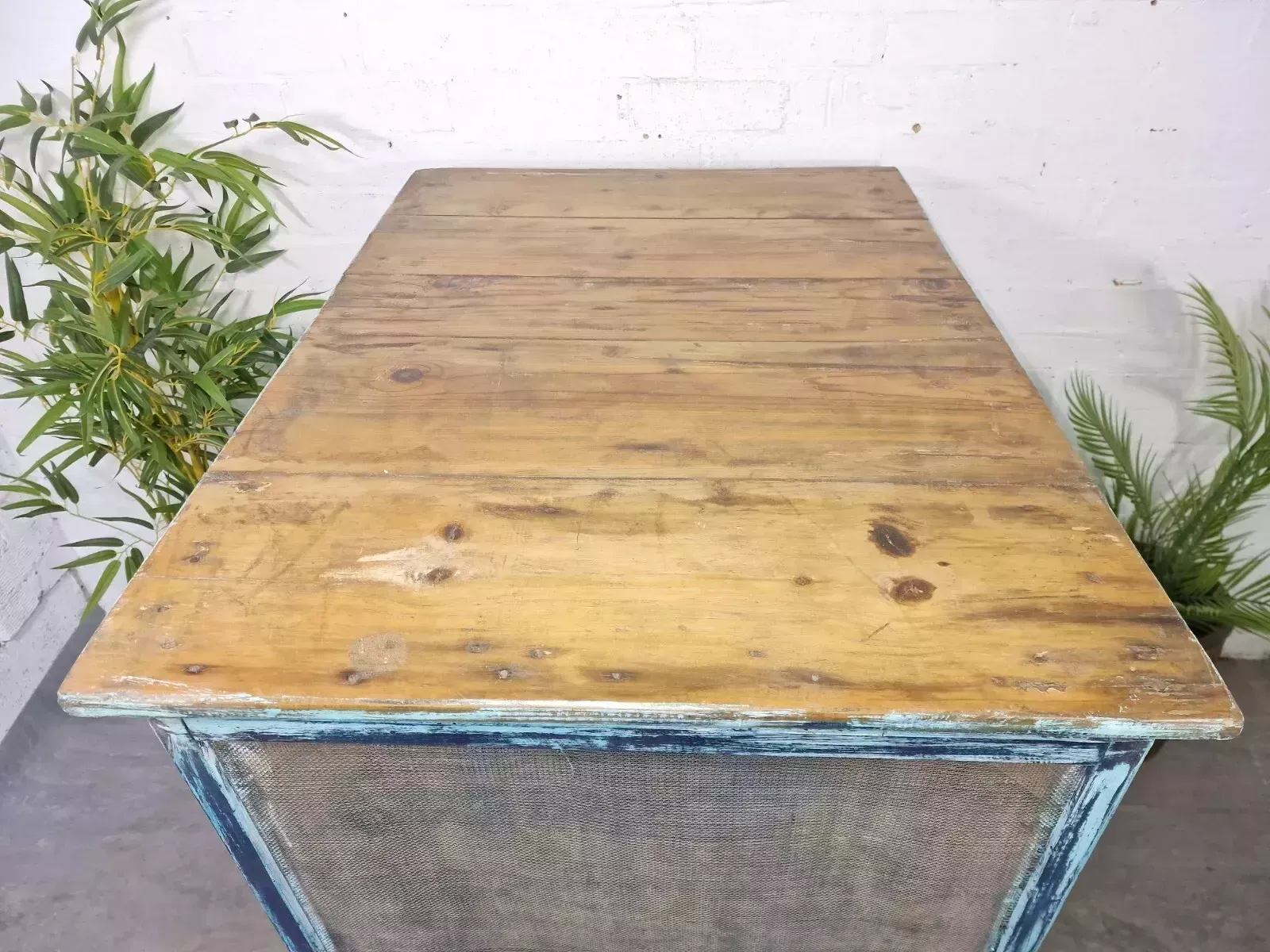 Large Vintage Indian Kitchen Island Sideboard Console Table Drinks Tv Cabinet photo buy