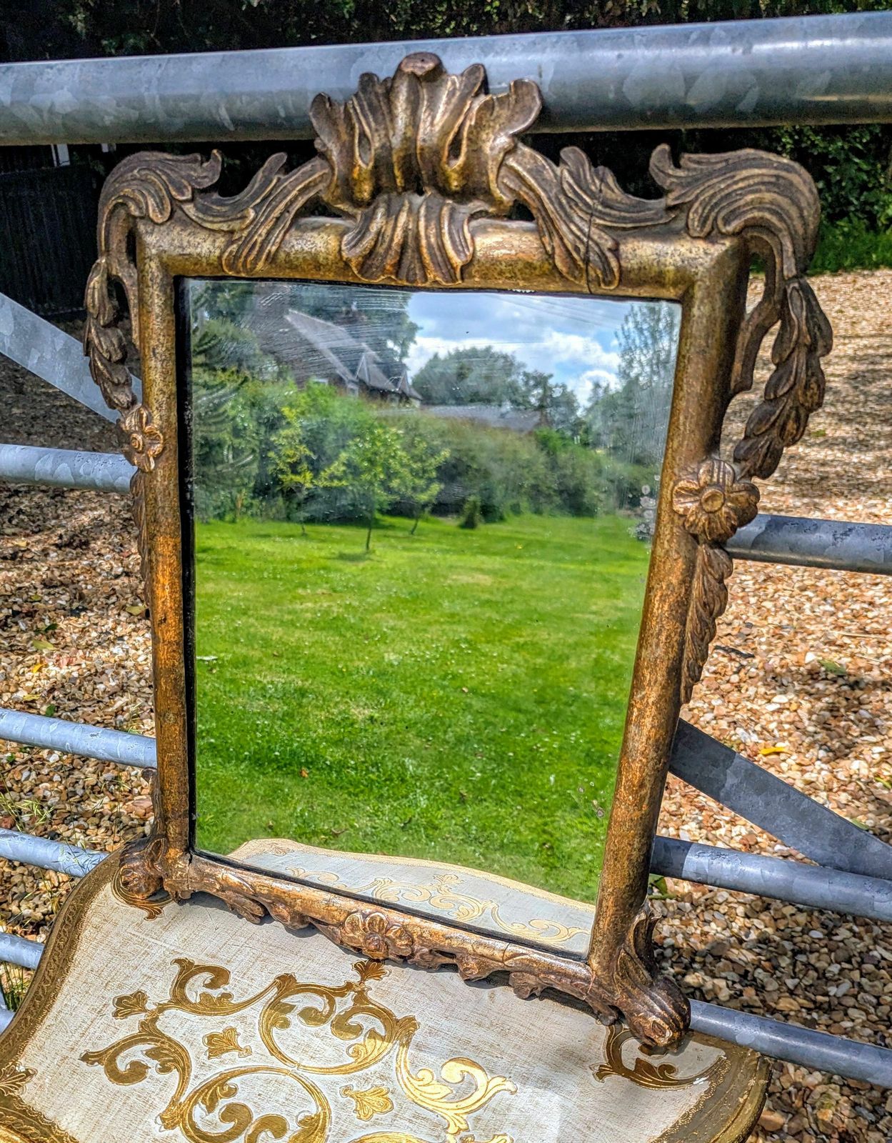 Quality Classic Baroque 18th Century Carved Gilt Mirror 0190. photo Home Decor
