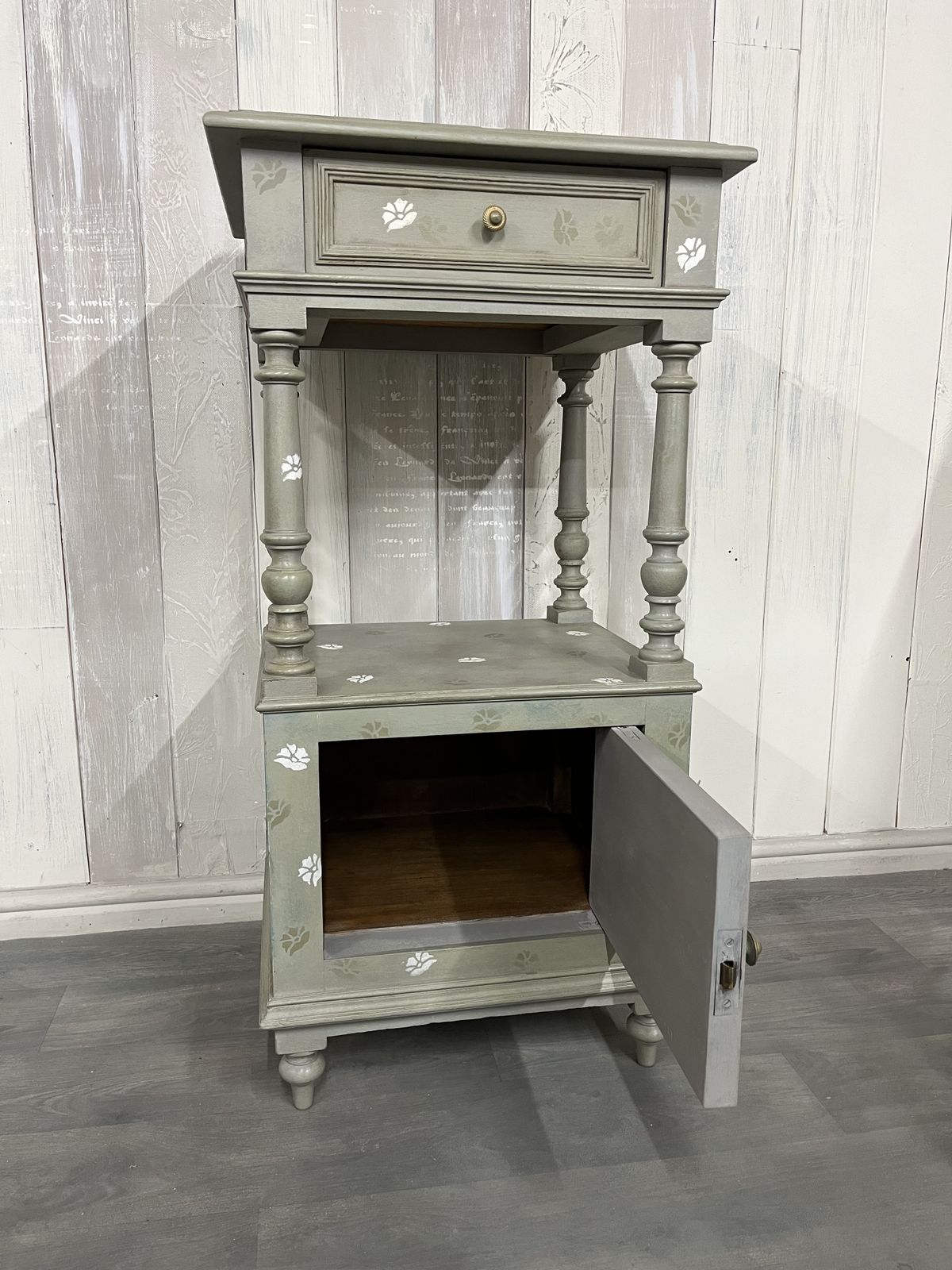 photo for sale Hand Painted French Pot Cupboard With Fox Detail