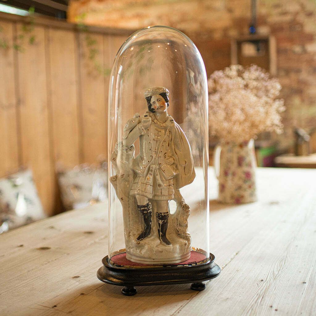 Antique Mantel Clock Dome, English, Glass, Taxidermy Showcase, Late Victorian photo furniture